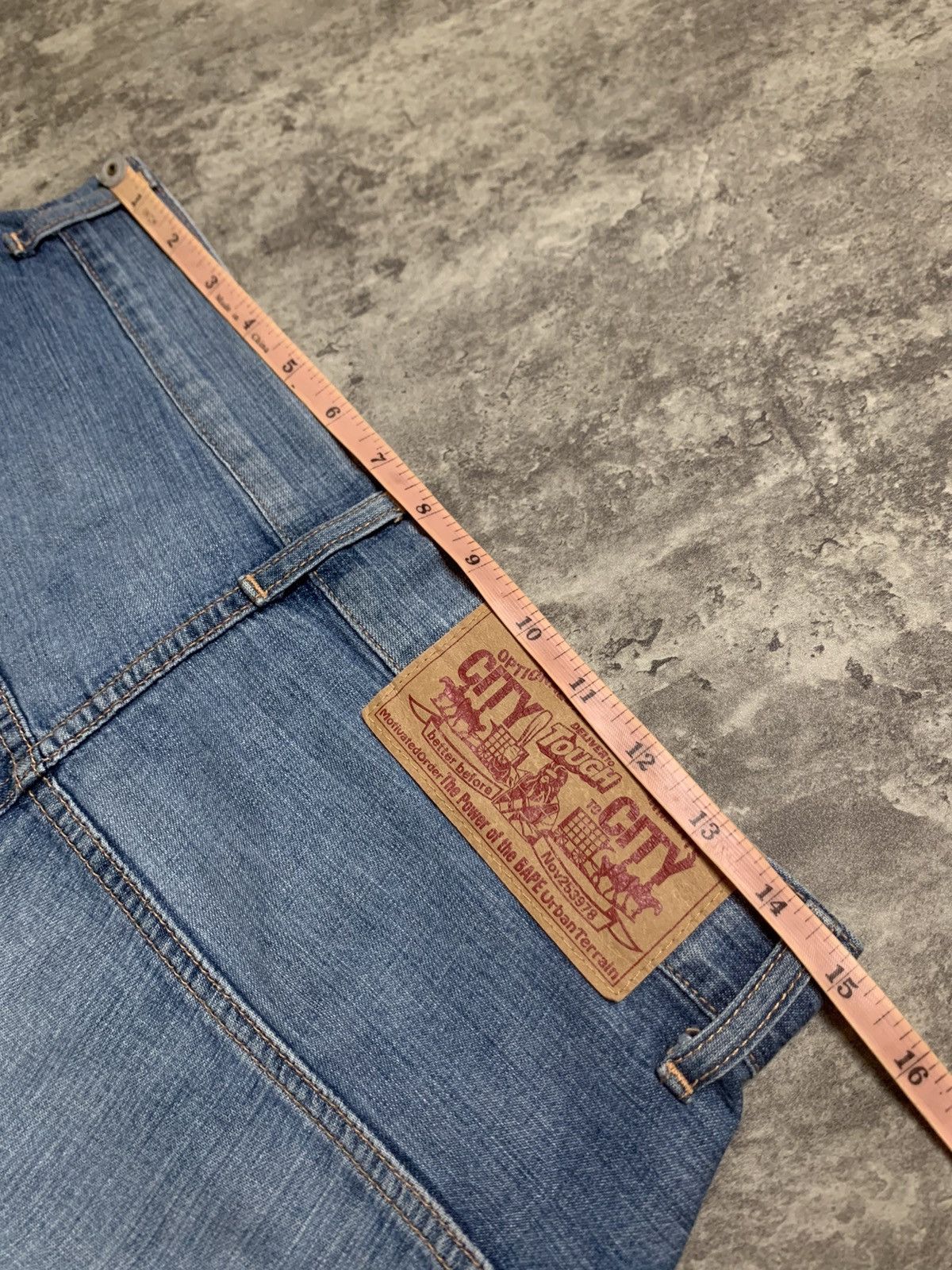 Bape RARE Bapesta Dropped Crotch OG Embroidered double stars Size 30" / US 8 / IT 44 - 19 Thumbnail
