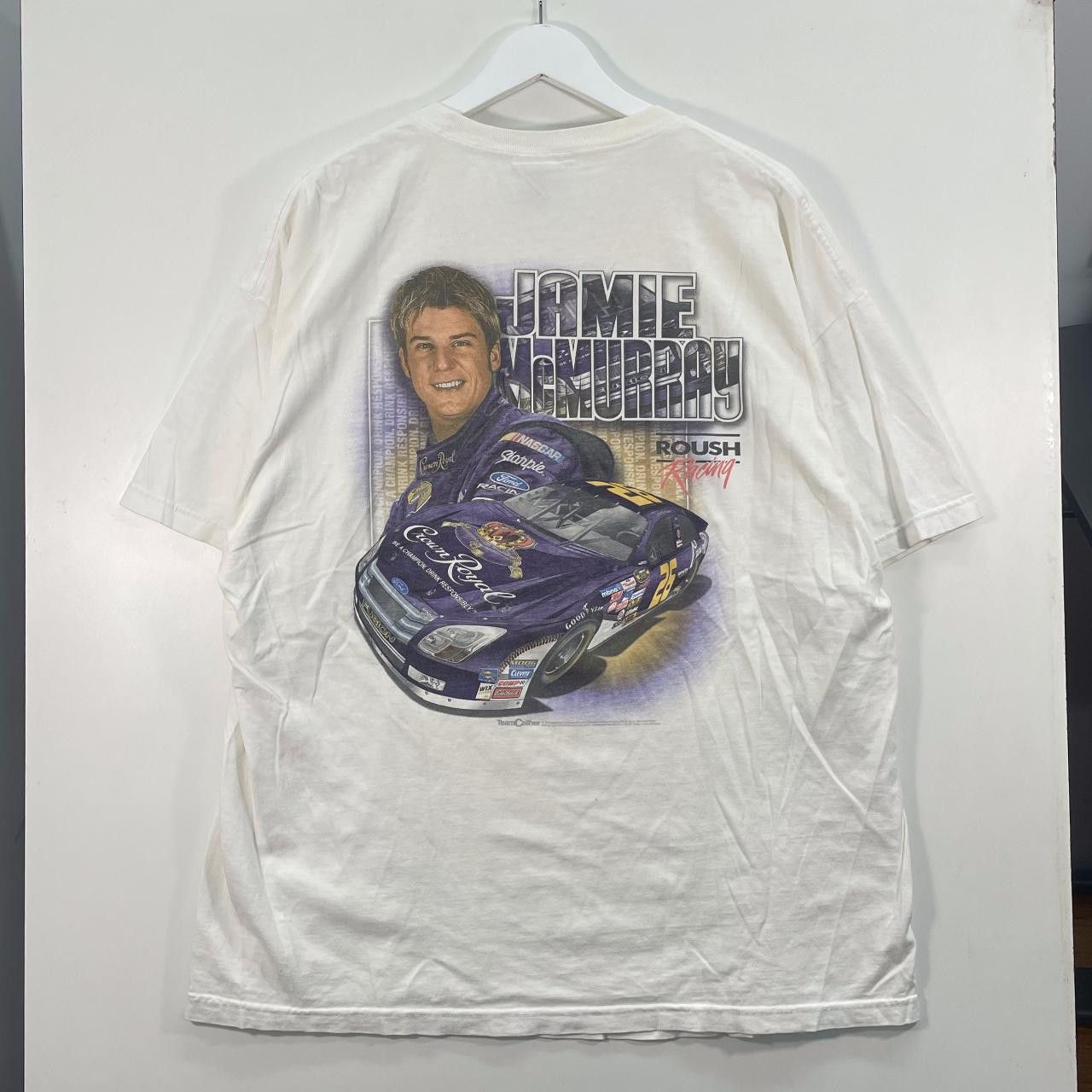 NASCAR Jamie Mcmurray Nascar Tee Size US XXL / EU 58 / 5 - 4 Thumbnail