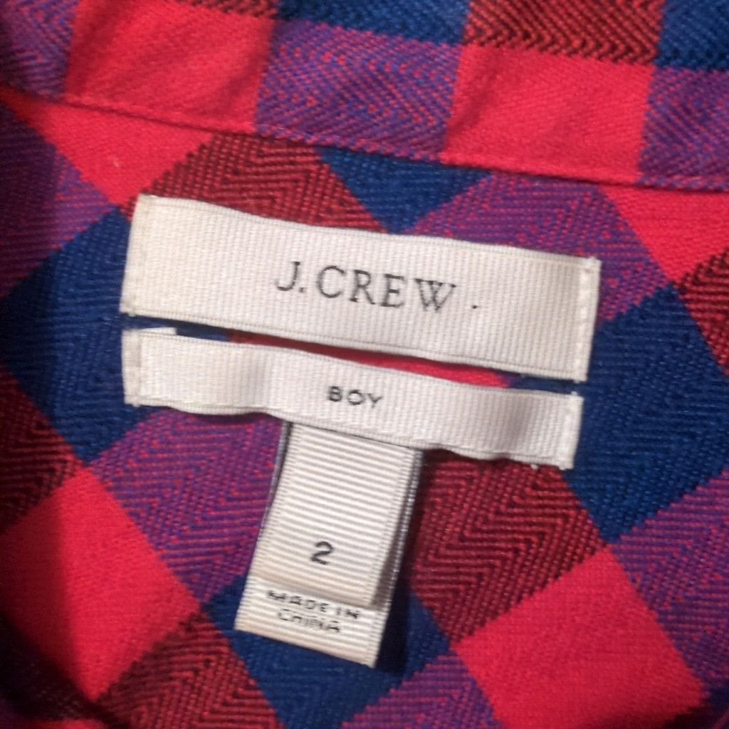 J.Crew J.Crew Boy Fit Plaid Button Down Long Sleeve Top Size 2 Size XS / US 0-2 / IT 36-38 - 5 Thumbnail