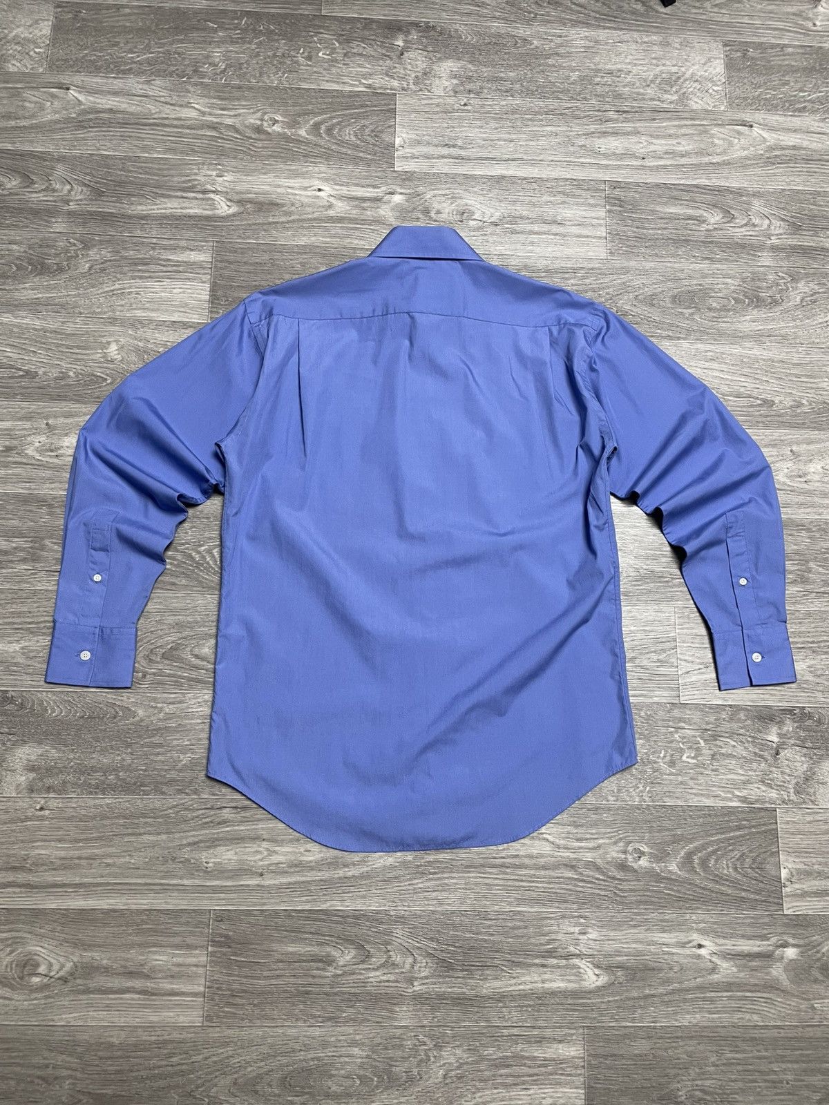 Yves Saint Laurent Vintage Yves Saint Laurent YSL Blue Long Sleeve Shirt Button Size US L / EU 52-54 / 3 - 17 Thumbnail
