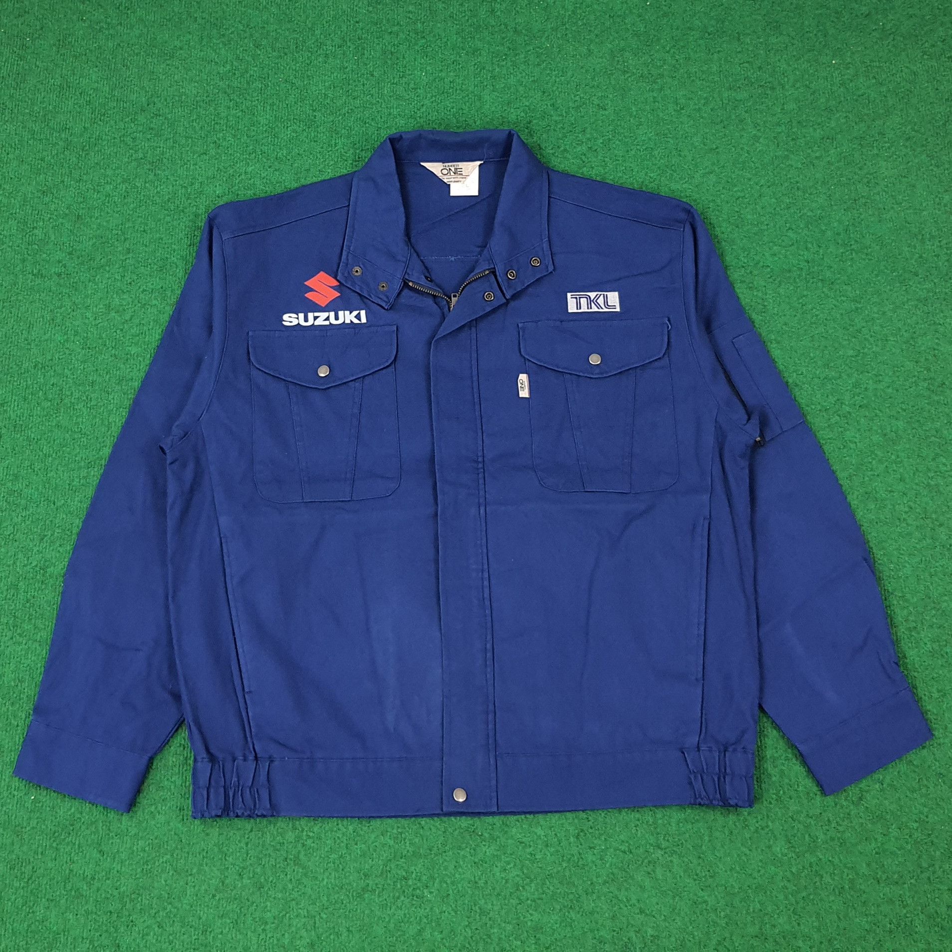 Japanese Brand × Vintage Vintage SUZUKI Motorsports Racing Jacket C232N3 Size US L / EU 52-54 / 3 - 3 Thumbnail
