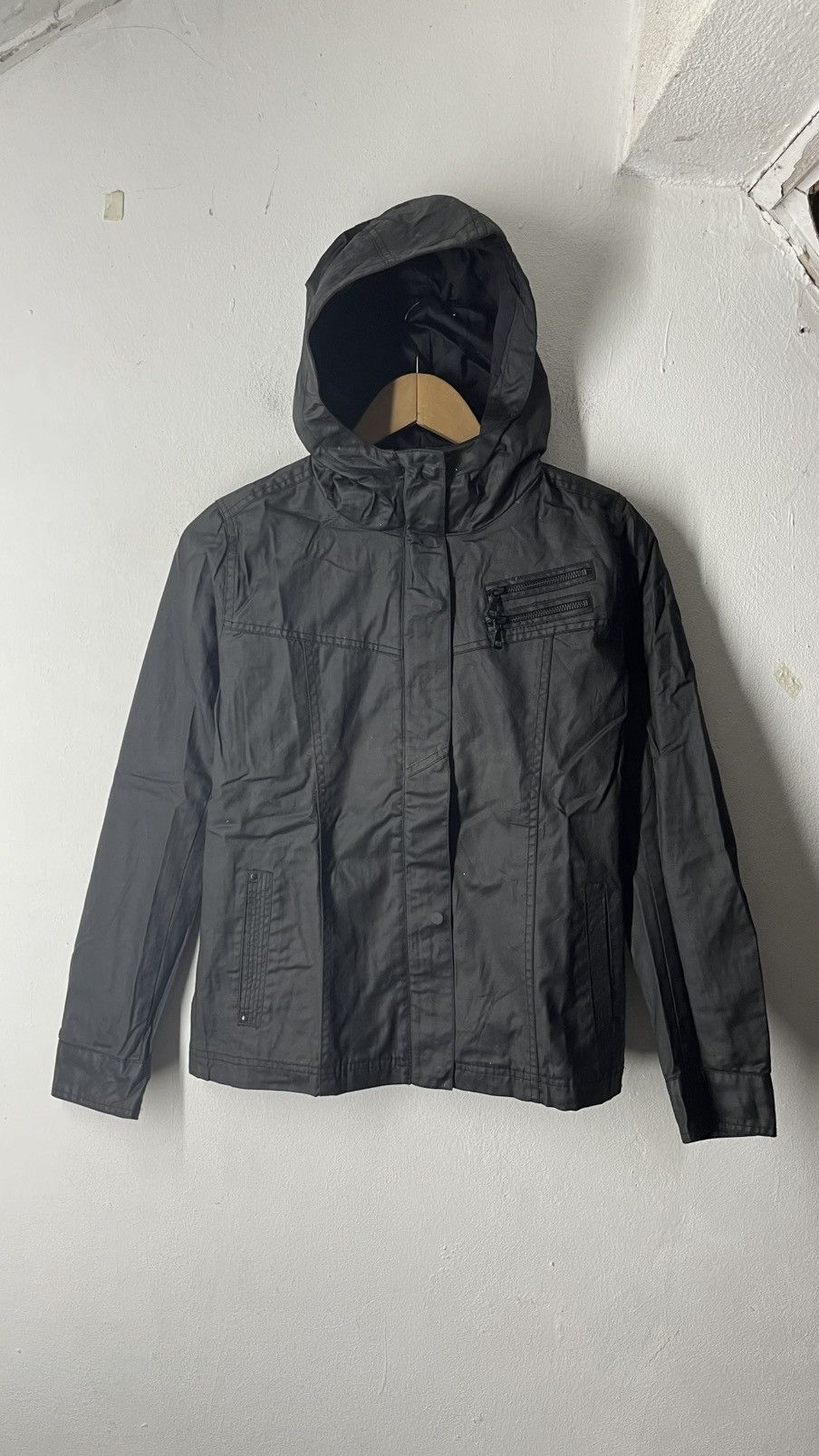 Japanese Brand COATED CLOTH X UNIQLO JAPANESE BRAND DESIGNER JACKET Size M / US 6-8 / IT 42-44 - 10 Thumbnail