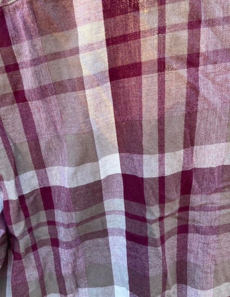 Civil Society Civil Society Burgundy Plaid Flannel Shirt XL Size US L / EU 52-54 / 3 - 5 Thumbnail
