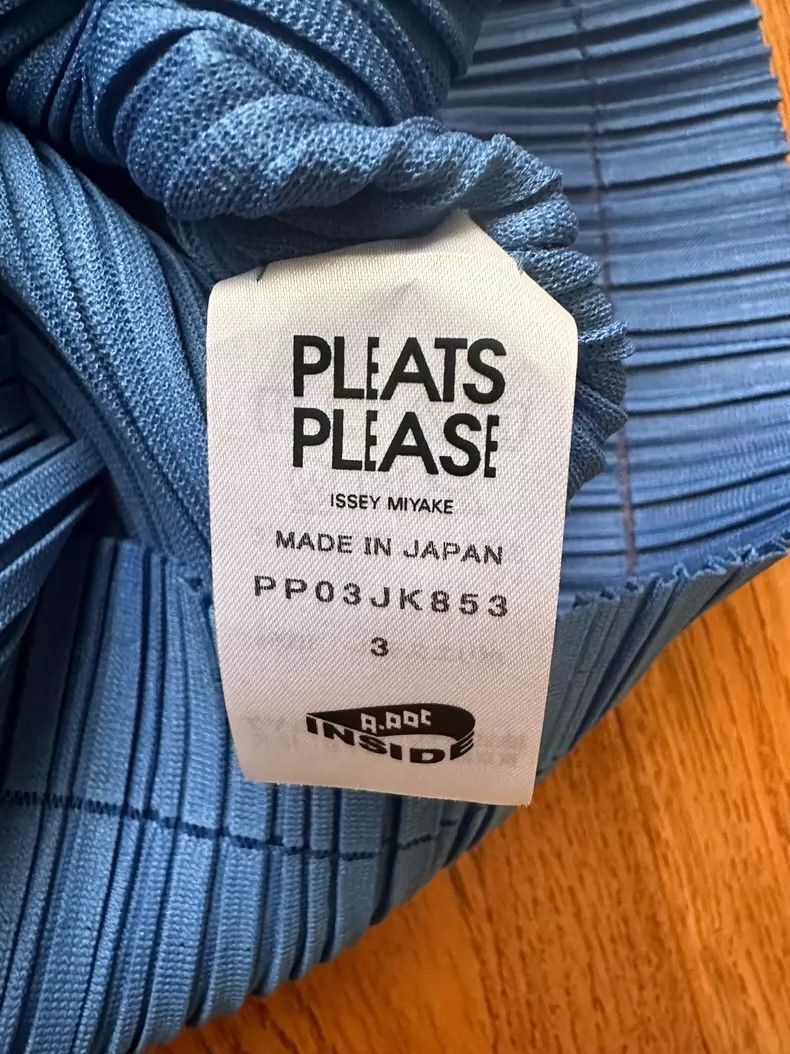 Issey Miyake Issey Miyake size:3 Blue pleated long sleeves Size S / US 4 / IT 40 - 2 Thumbnail