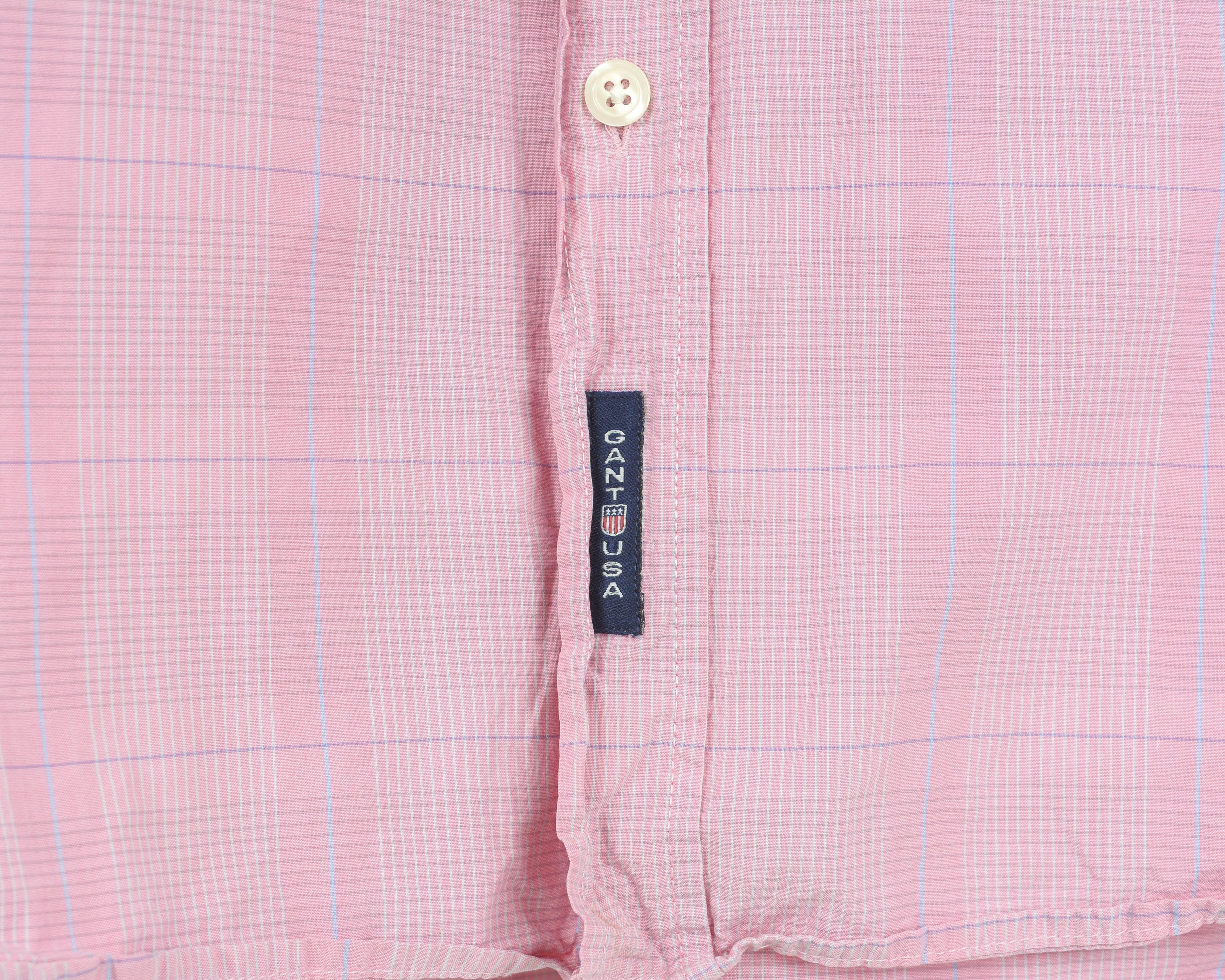 Gant Long Island Poplin Shirt Check Short Sleeved Tartan Plaid Size US XL / EU 56 / 4 - 3 Thumbnail