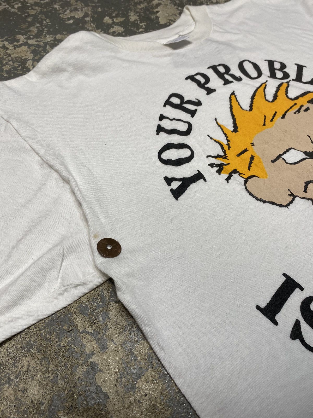 Japanese Brand × Vintage Vintage Calvin And Hobbes Your Problem Is Obvious 90s Tshirt Size US L / EU 52-54 / 3 - 8 Thumbnail