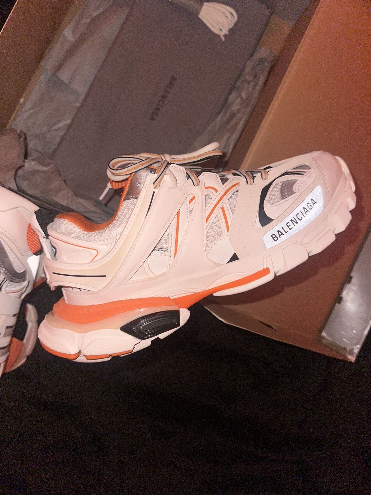 Balenciaga Balenciaga Track “White/Orange” Size US 7 / EU 40 - 9 Thumbnail