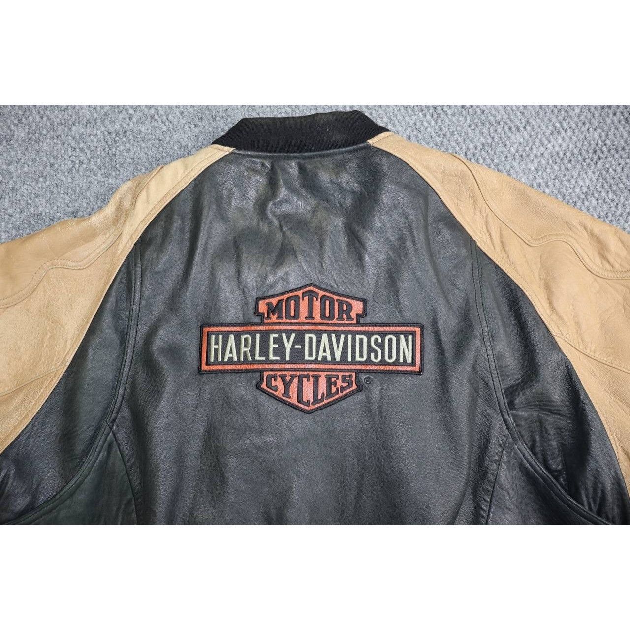 Harley Davidson Harley Davidson Men’s Leather Embroidered Letterman Varsity Size US XXL / EU 58 / 5 - 7 Thumbnail