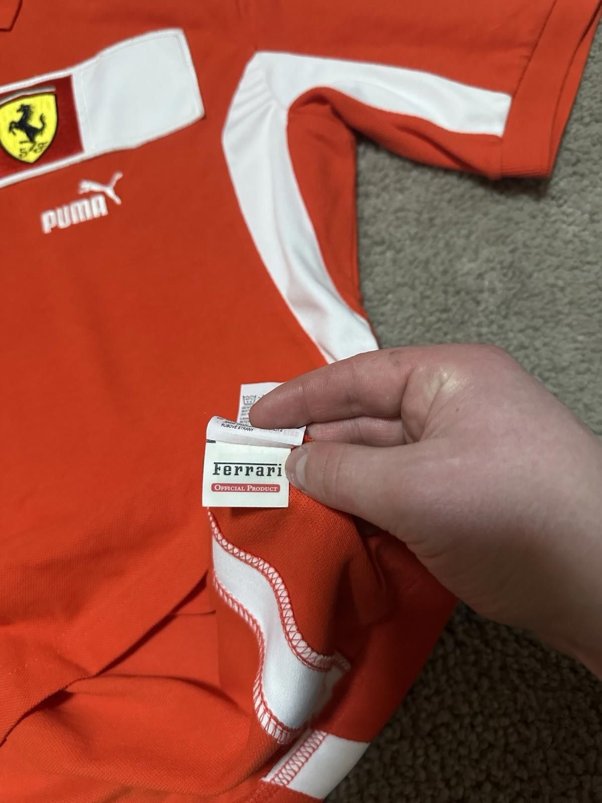 Ferrari NWT Puma Ferrari F1 Racing Jersey Polo Red Vintage Size M Size US M / EU 48-50 / 2 - 8 Thumbnail