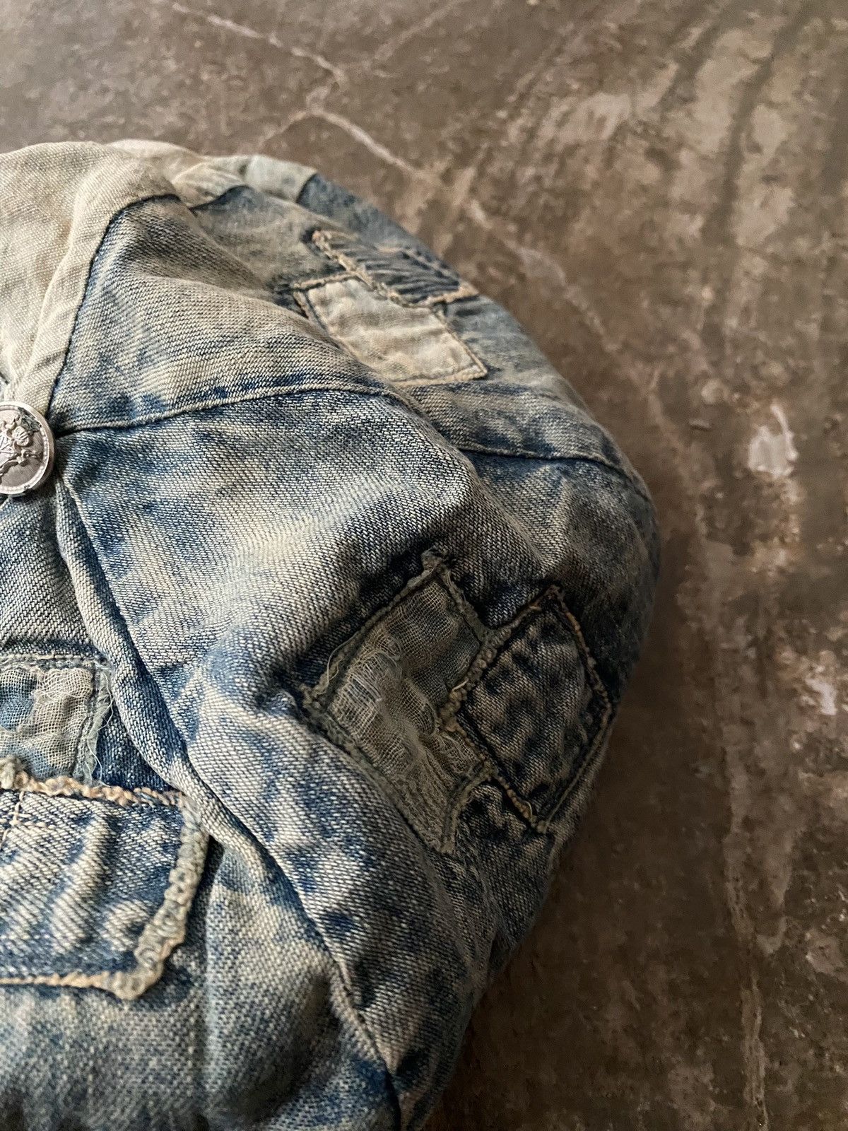 FunSet of Art Funset of Art Denim Patchwork Beret Kapital Porter Classic Size ONE SIZE - 3 Thumbnail