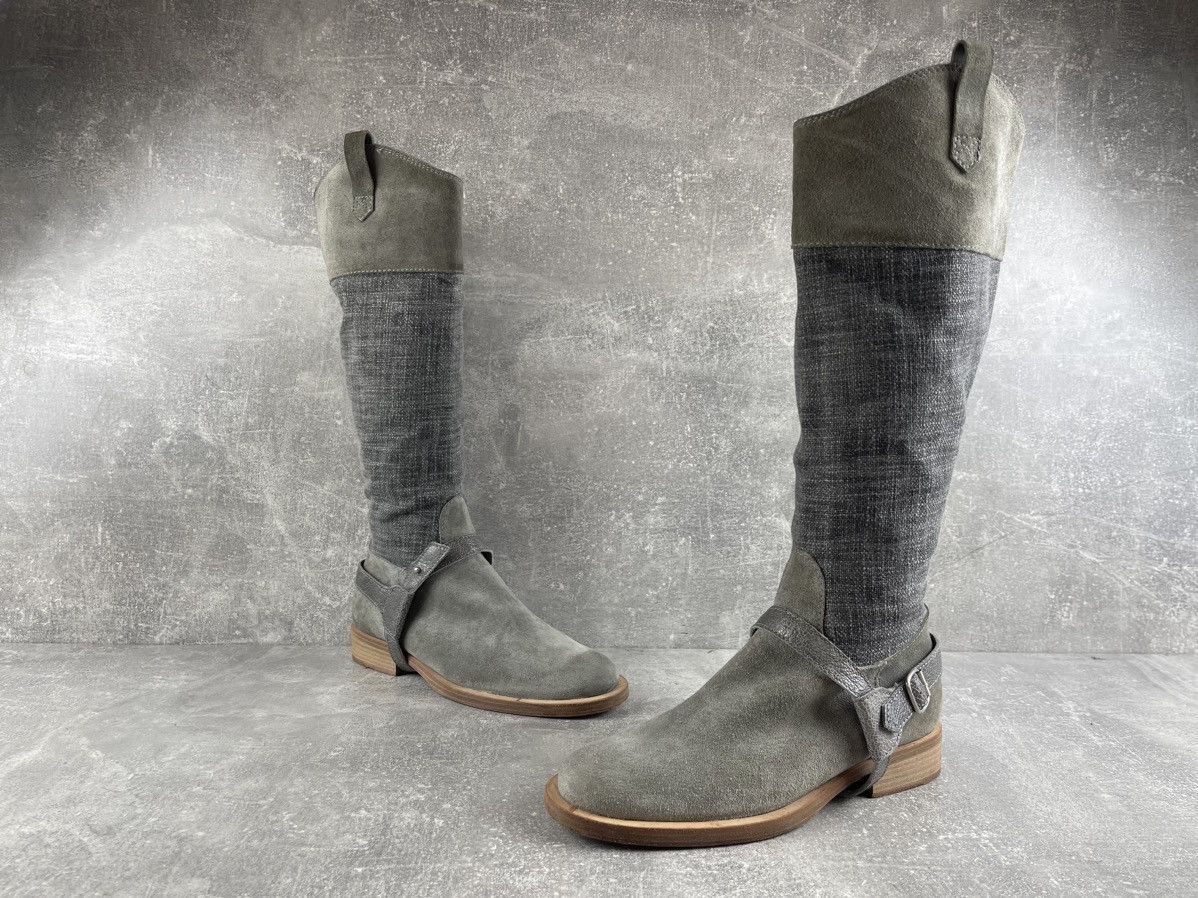 Brunello Cucinelli Brunello Cucinelli Tall Riding Archive Suede Riding Boots Size US 7 / IT 37 - 5 Thumbnail