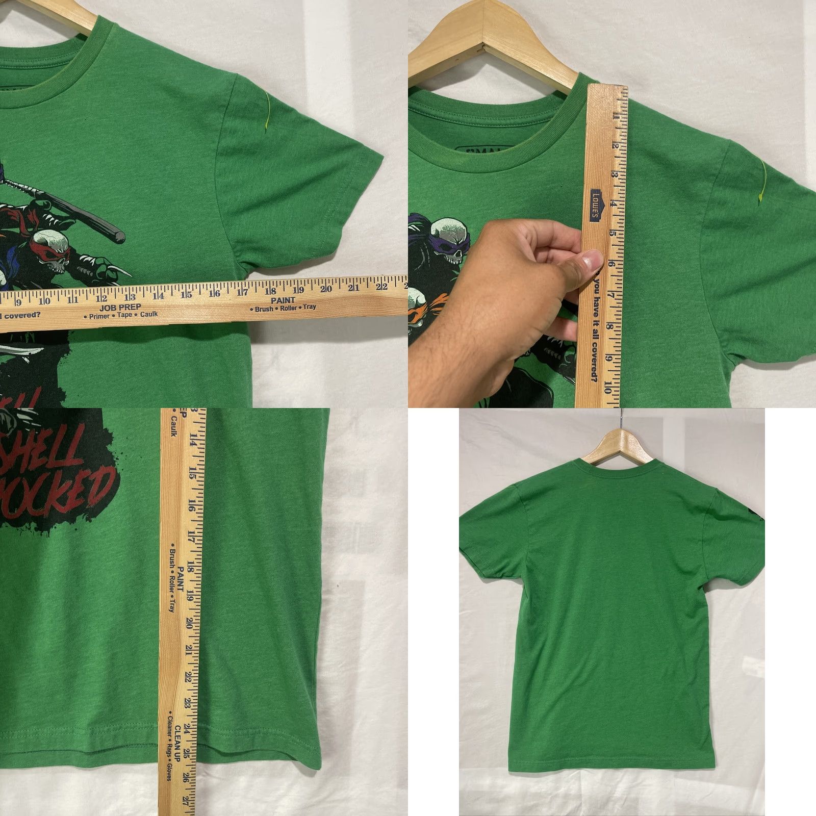 Vintage Zero Foxtrot Shirt Mens Small Green Shell Shocked Teenage Mutant Ninja Turtles Shirt Size US S / EU 44-46 / 1 - 8 Thumbnail