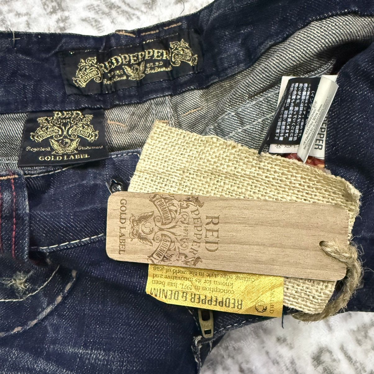 Japanese Brand Vintage Red Pepper Japan Embroidery Wings Flare Jeans Size 26" / US 2 / IT 38 - 10 Thumbnail