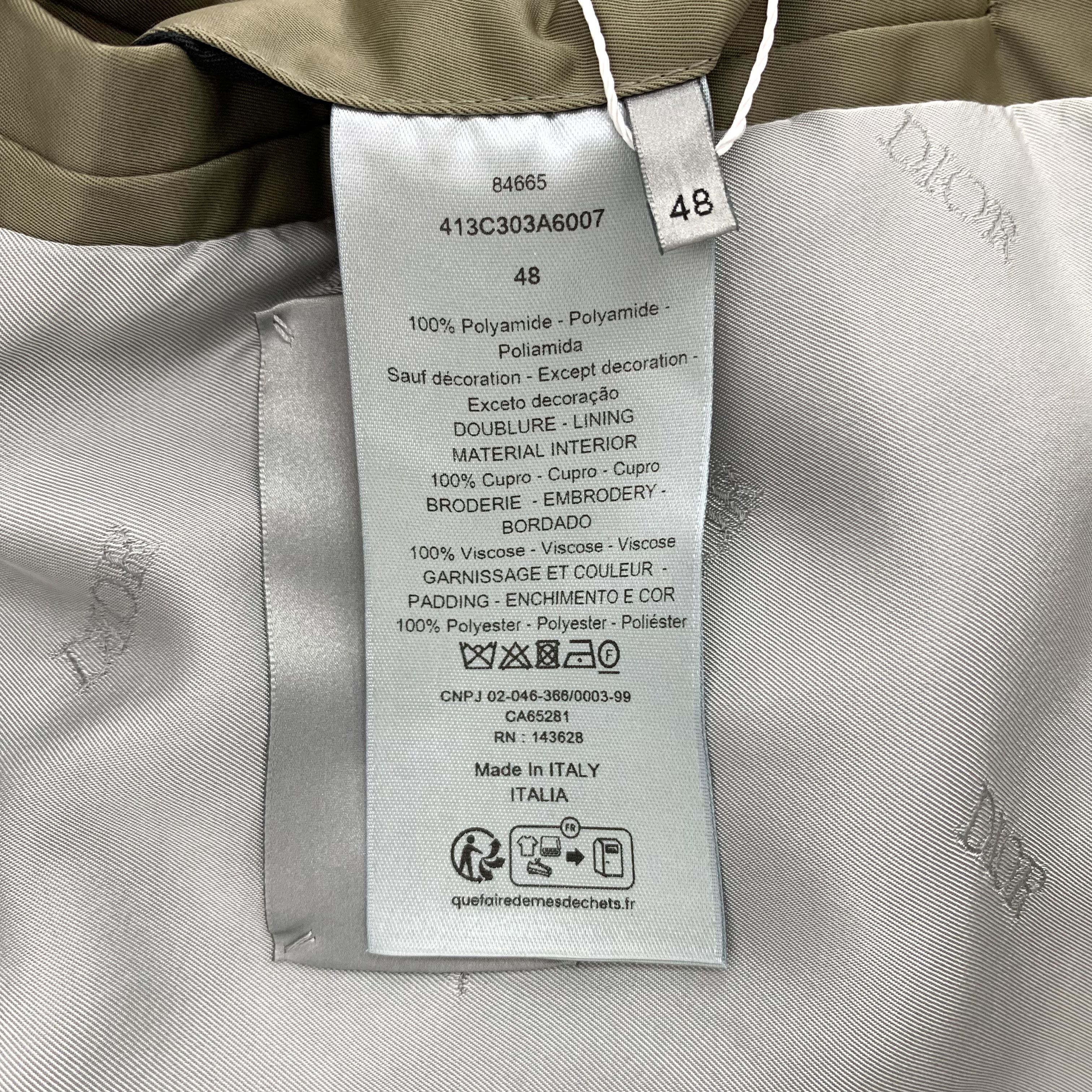 Dior Dior Brown Logo Embroidery Hooded Jacket (M) Size US M / EU 48-50 / 2 - 6 Thumbnail