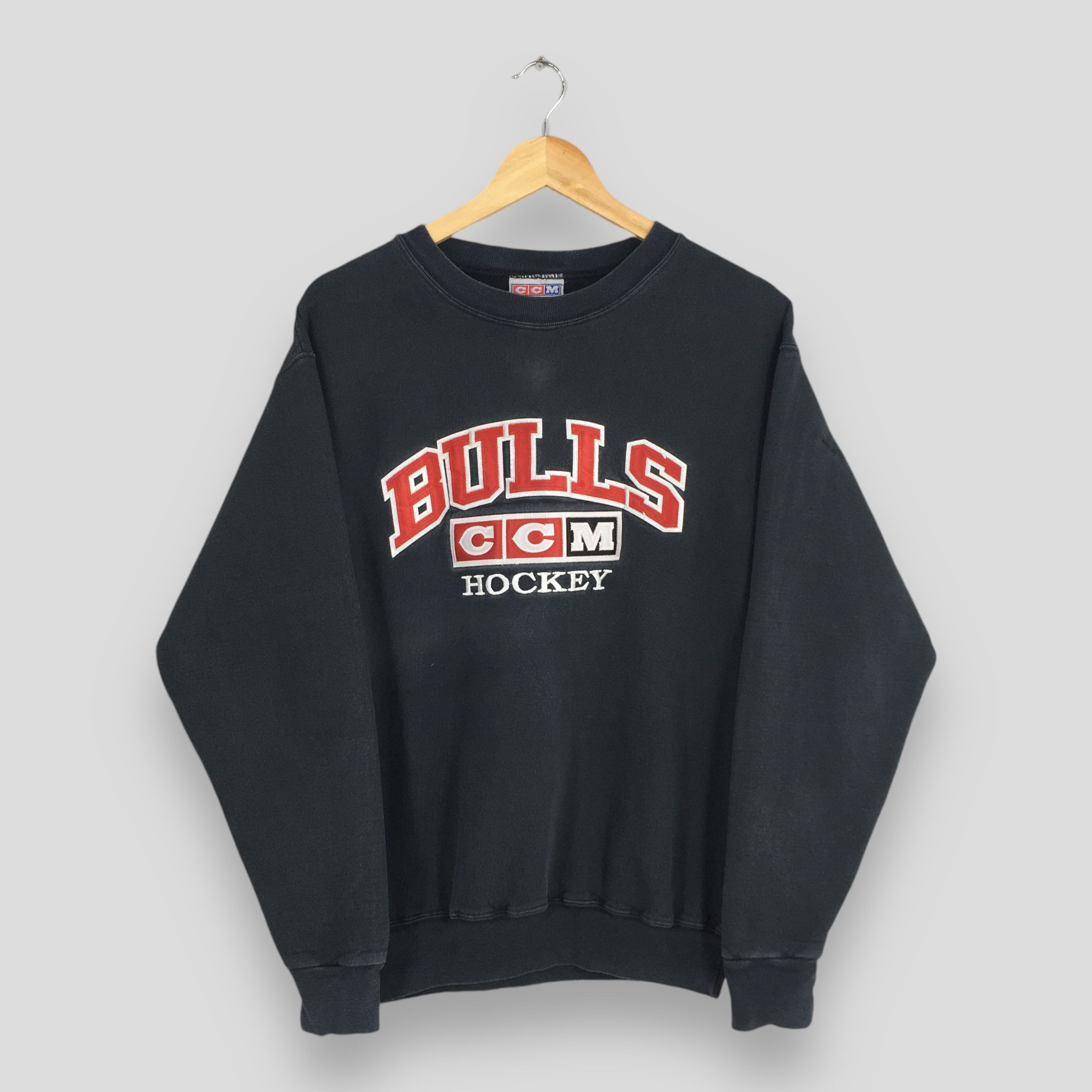 Ccm × NHL × Vintage Vintage Belleville Bulls Hockey Black Sweatshirt Medium Size US M / EU 48-50 / 2 - 1 Thumbnail