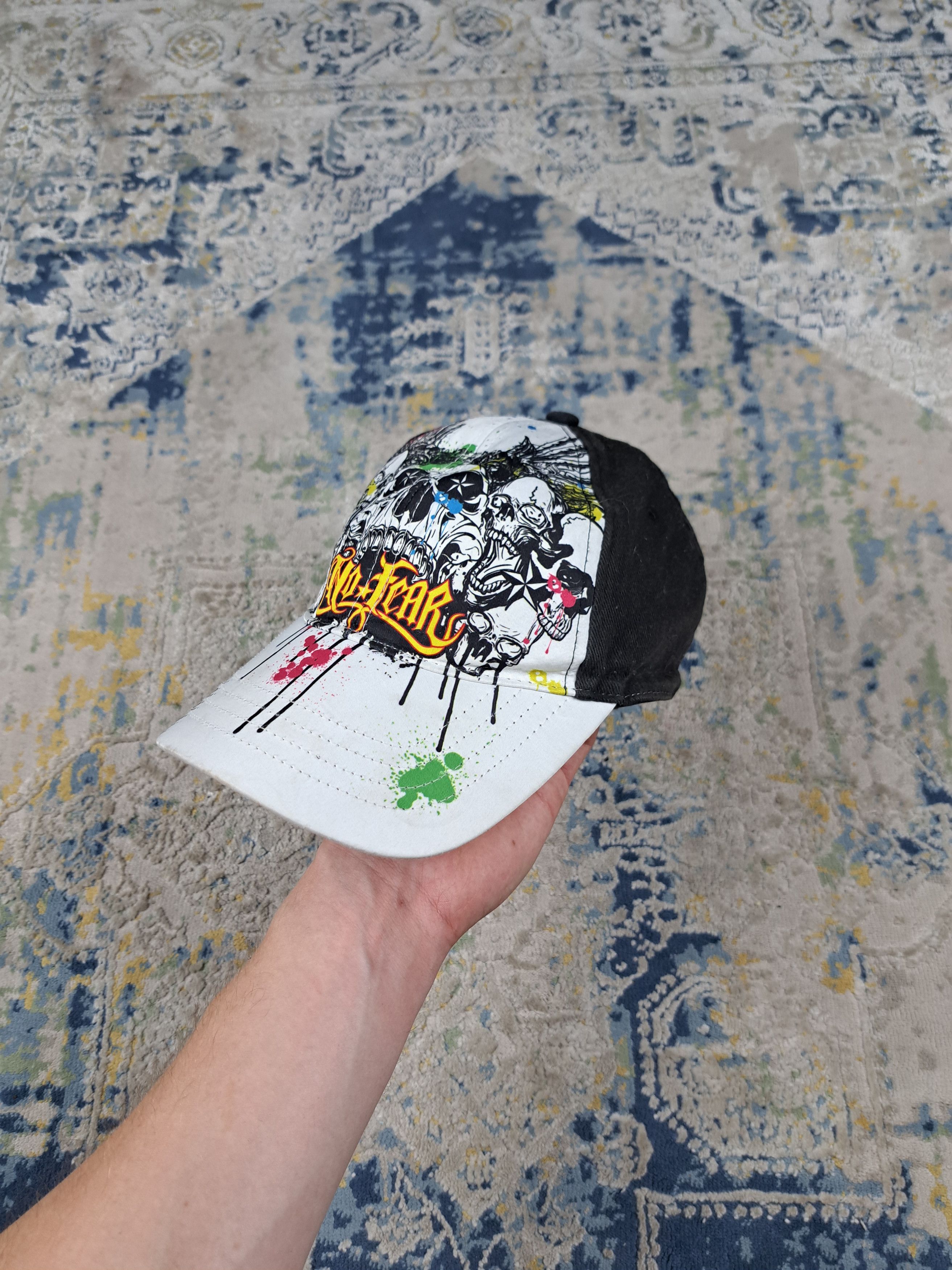 No Fear No Fear y2k Hat Skulls Death Muerte Cap Drip Swag Skate Size ONE SIZE - 2 Thumbnail