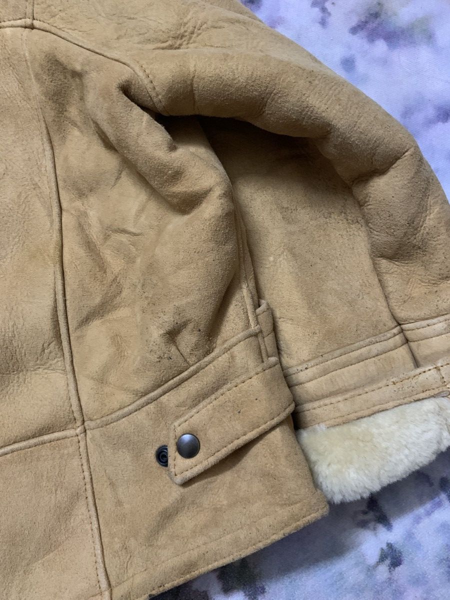Genuine Leather Vintage US SHEEPSKIN Shearling Cropped Jacket Size US L / EU 52-54 / 3 - 10 Thumbnail