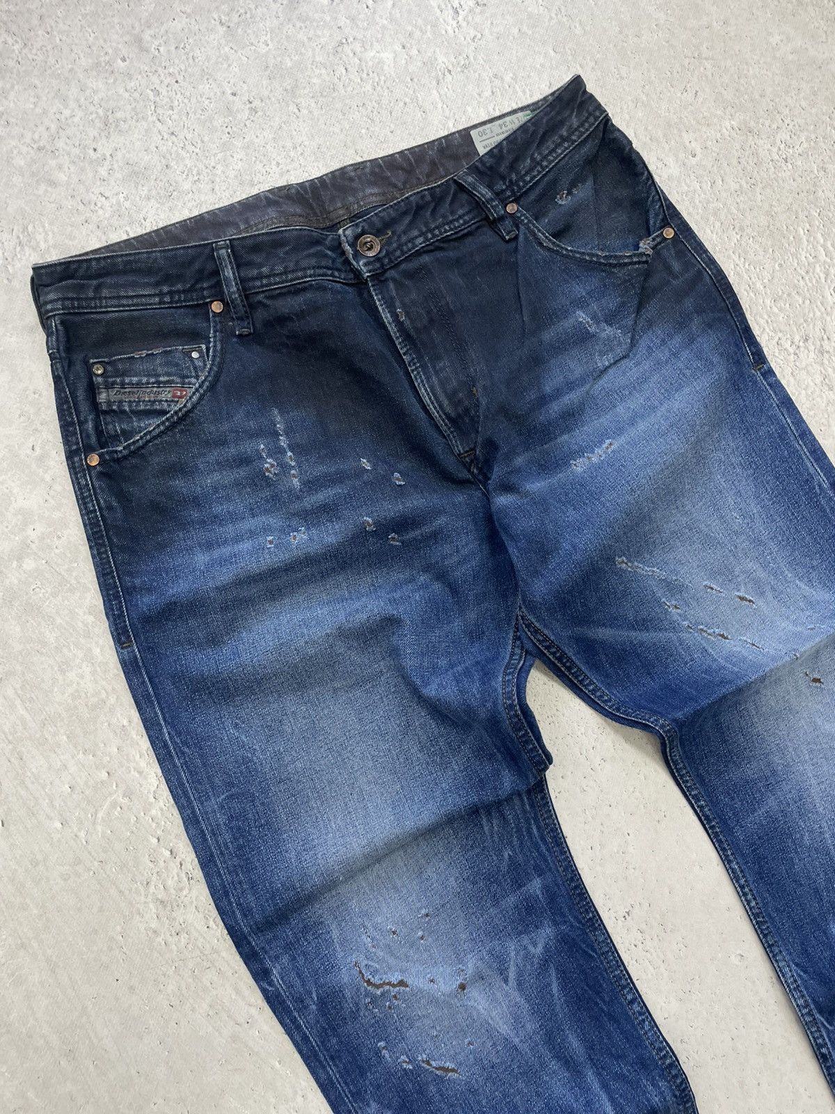 Diesel Diesel washed Distressed y2k jeans pants hype Size US 34 / EU 50 - 6 Thumbnail
