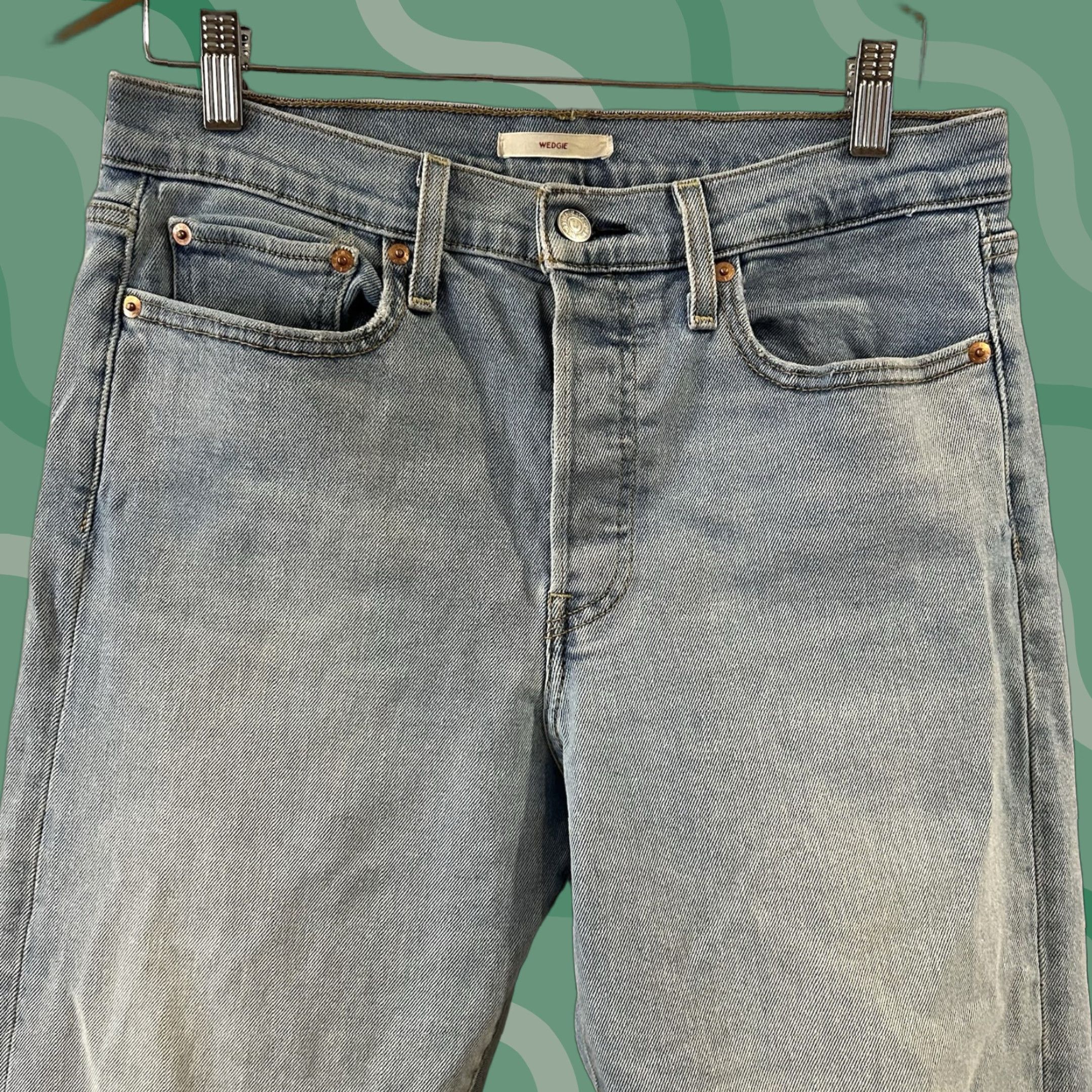 Levi's Levi's Jeans 30 Wedgie Straight Button Fly Denim Blue 90s Womens Regular Inseam 28 Size 30" / US 8 / IT 44 - 1 Thumbnail