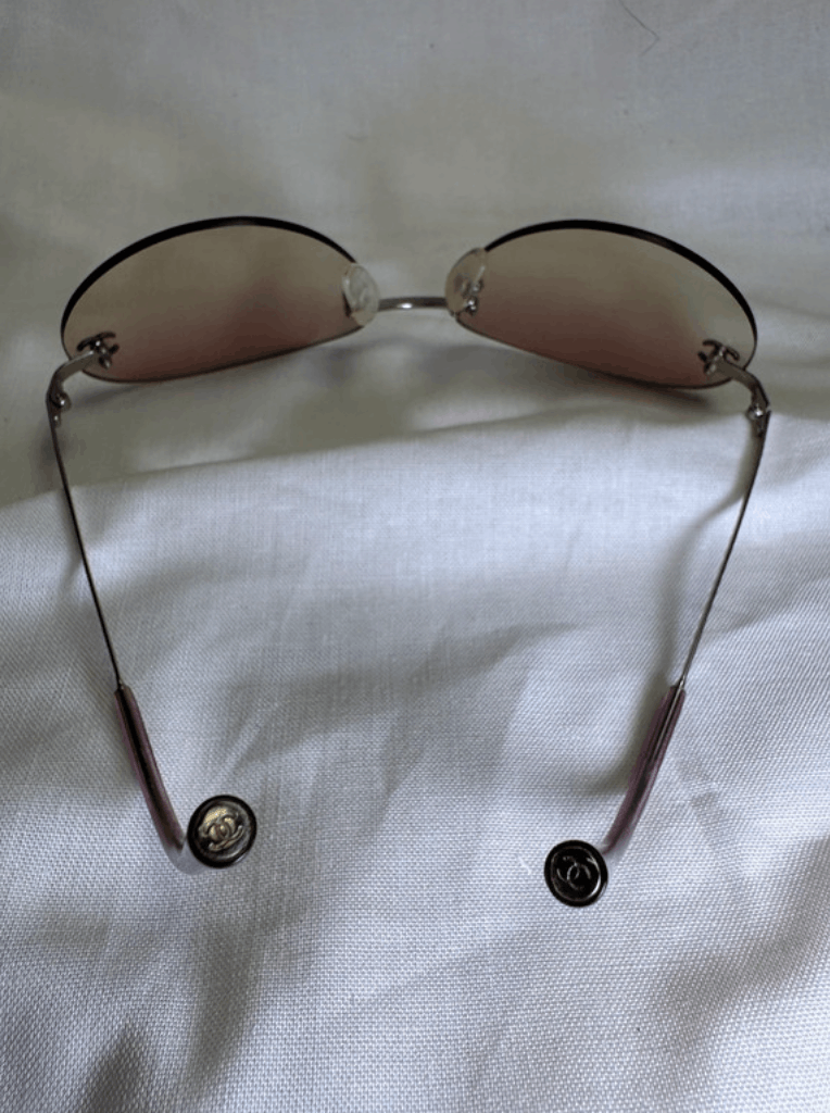 Chanel CHANEL Sunglasses 4013 Rimless Rhinestone Vintage 4017 Size ONE SIZE - 4 Thumbnail