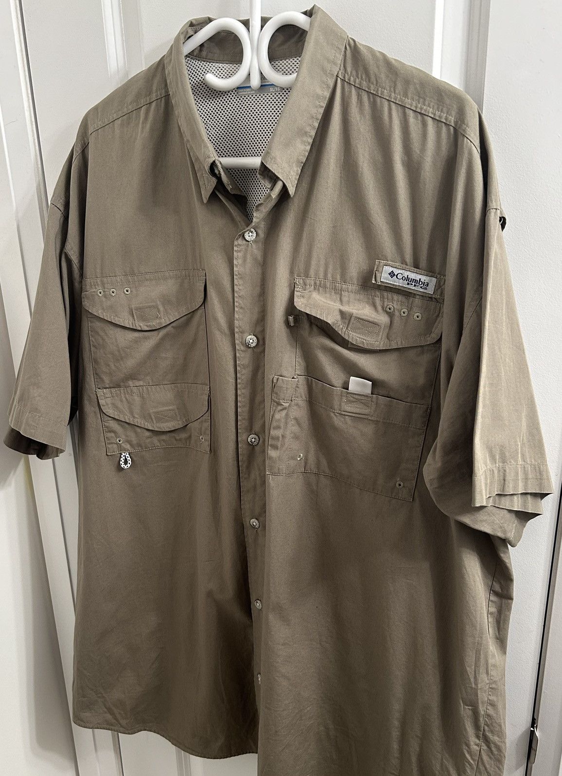 Columbia Columbia Fishing Gear Men’s Green Button Up Shirt Size XL Size US XL / EU 56 / 4 - 3 Thumbnail