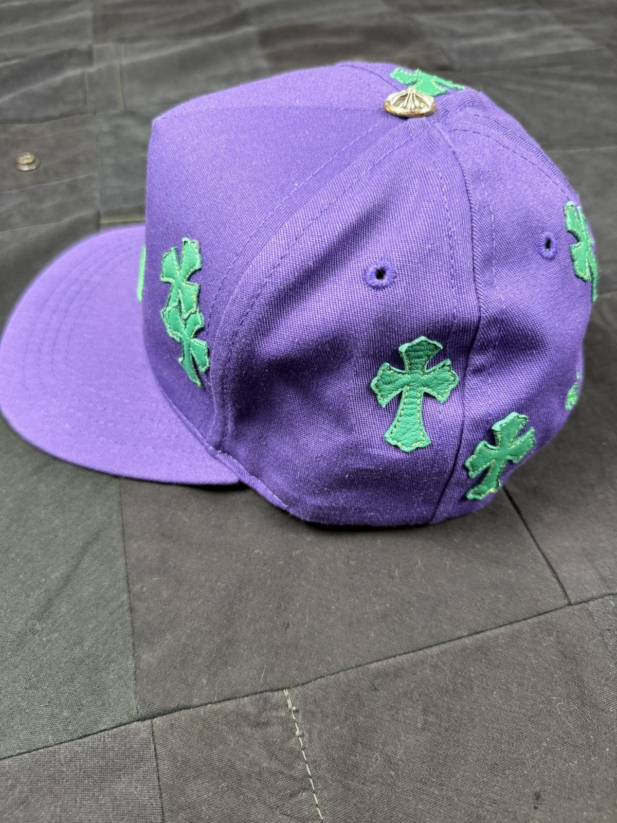 Chrome Hearts CH Crosses Hat Purple / Green Size ONE SIZE - 2 Thumbnail