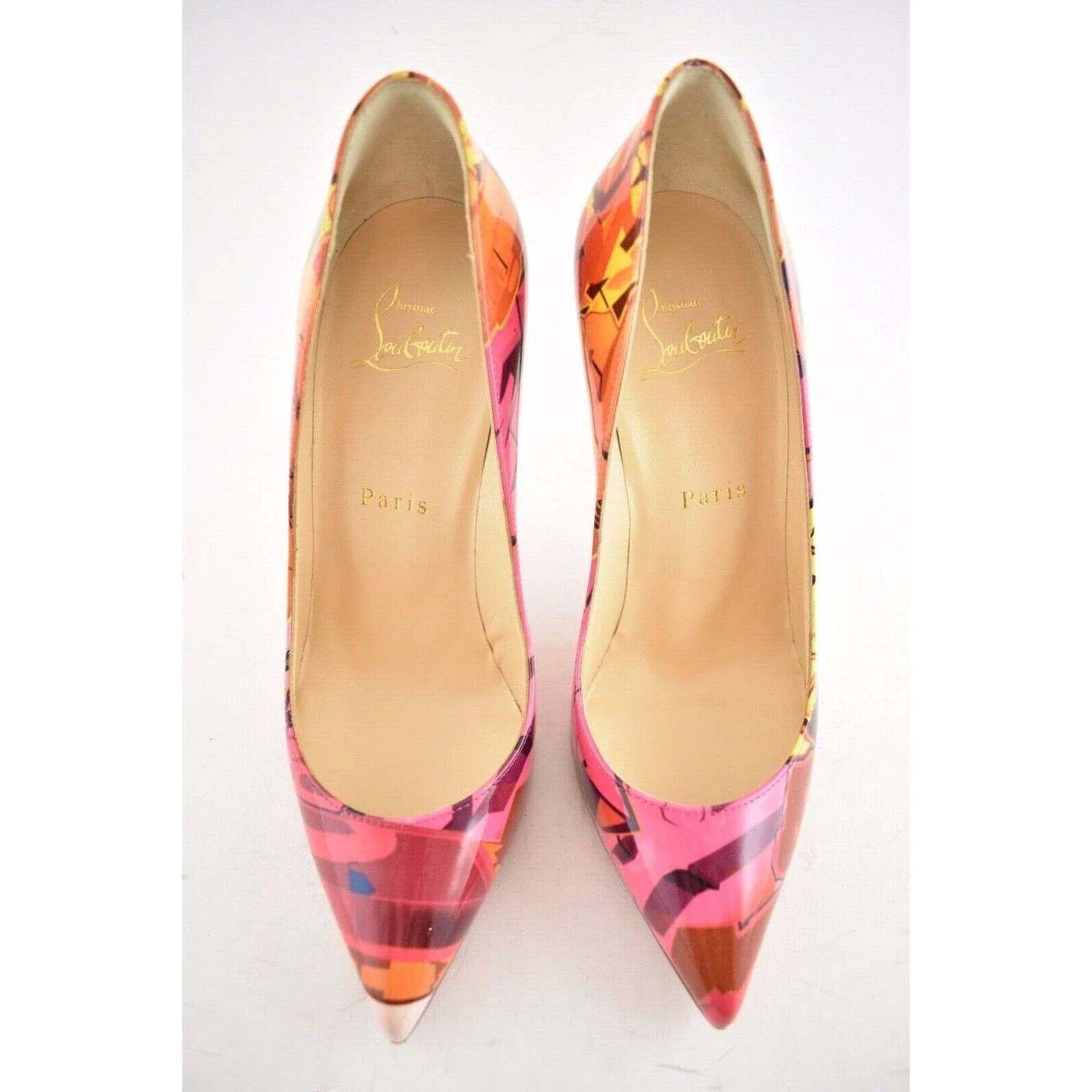 Christian Louboutin Christian Louboutin Pigalle Follies 100 Metrograf Orange Size US 5.5 / IT 35.5 - 6 Thumbnail