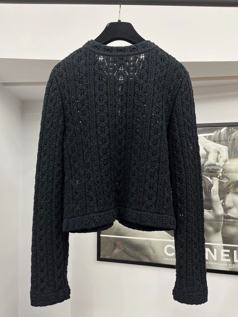 Chanel Chanel 24P new black three-dimensional embossed flower kni Size XS / US 0-2 / IT 36-38 - 3 Thumbnail