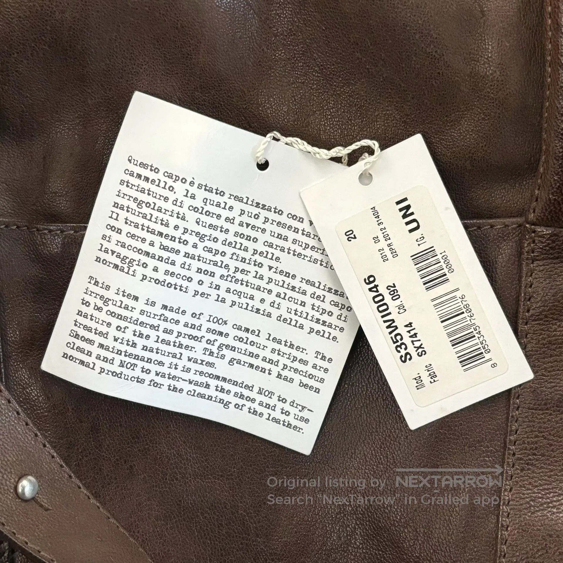 Maison Margiela maison martin margiela camel leather travel bag. Size ONE SIZE - 8 Thumbnail