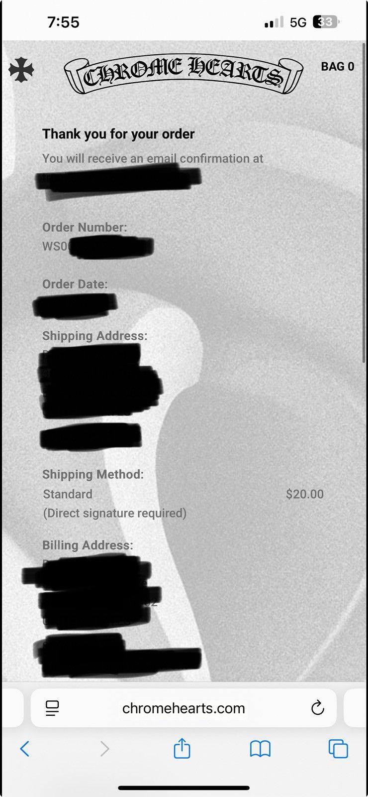Chrome Hearts 100% Authentic Chrome Hearts Matty Boy Chomper 3 Socks Large Size ONE SIZE - 3 Thumbnail