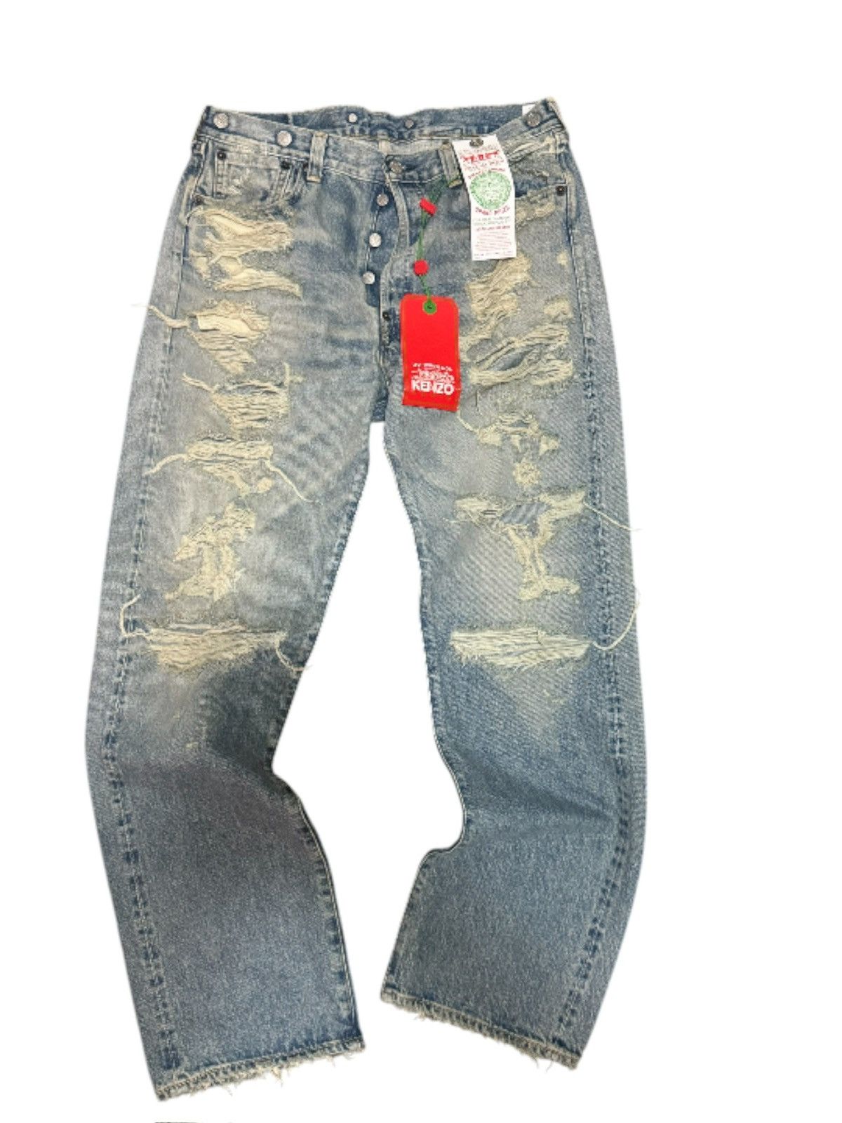 Levi's × Nigo Levi’s x Nigo x Kenzo 501 1933 Distressed Denim Size US 32 / EU 48 - 1 Thumbnail