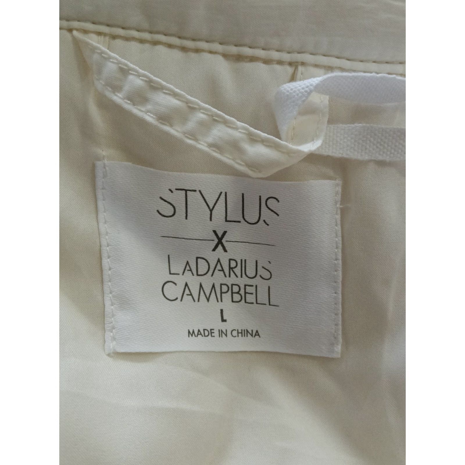 Vintage Stylus x LaDarius Campbell Men's Jacket PUFF Ivory Pockets Size US L / EU 52-54 / 3 - 5 Thumbnail