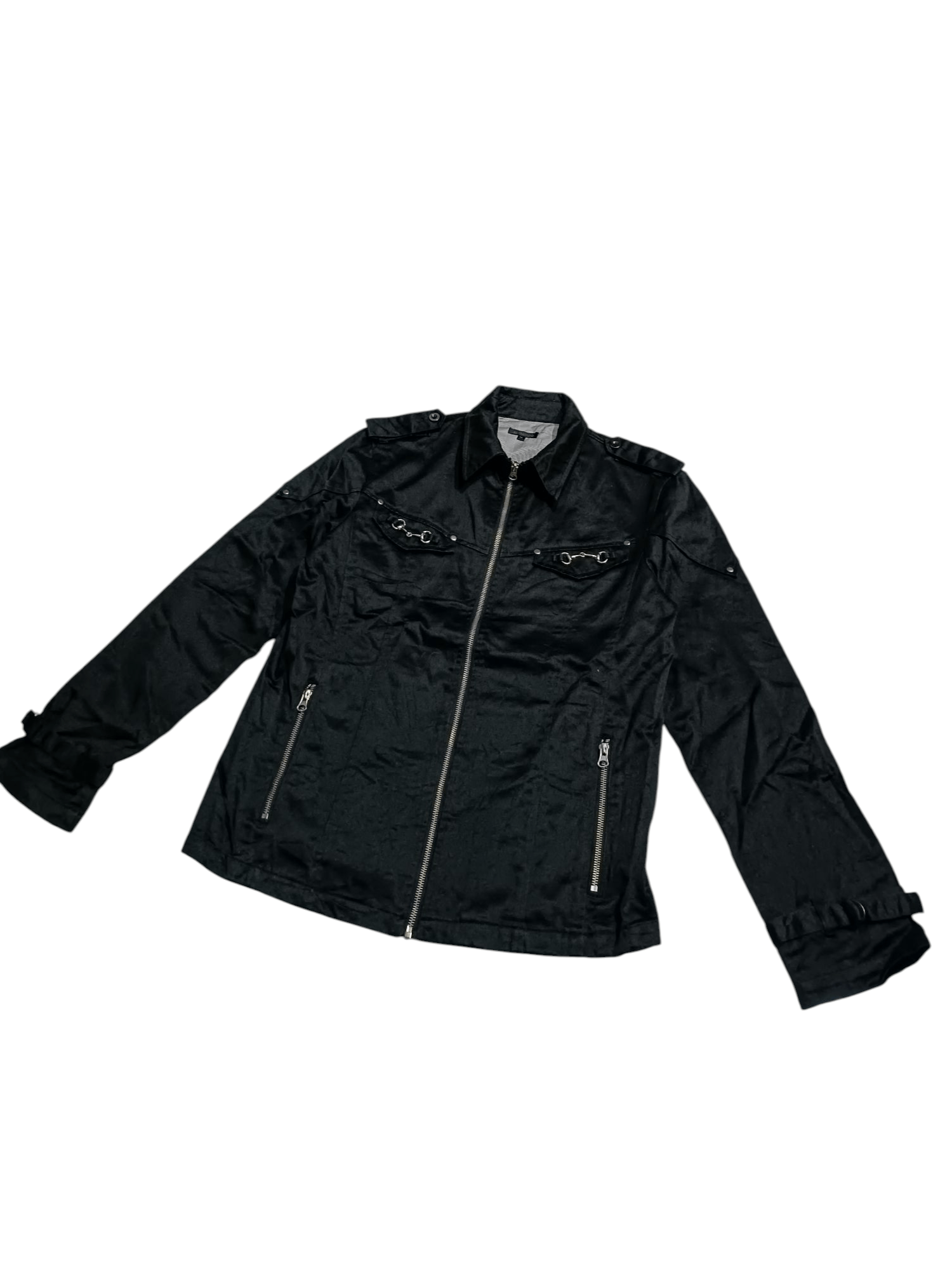 Japanese Brand Authentic Black Jacket Style Gothic Grunge Punk Size US L / EU 52-54 / 3 - 3 Thumbnail