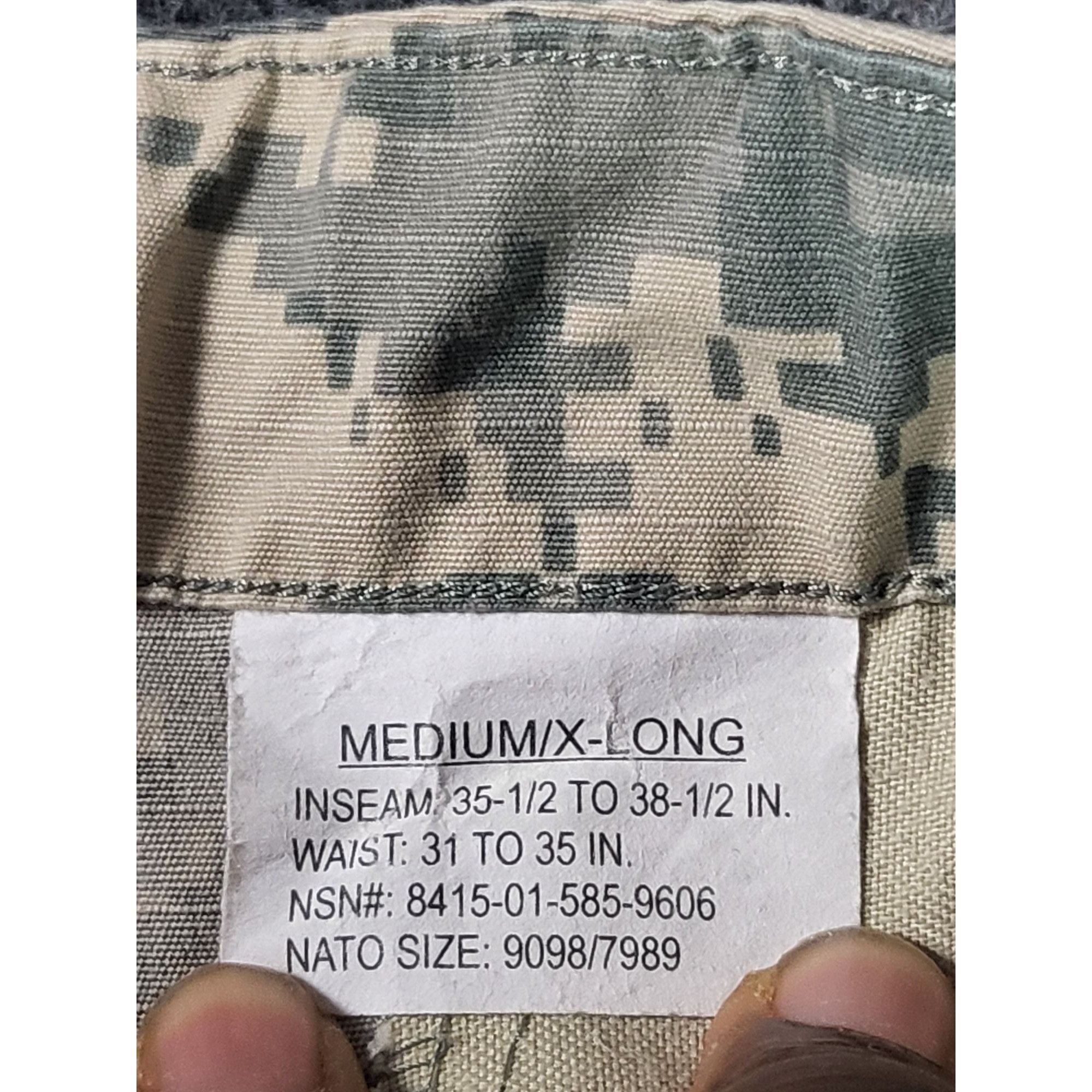 Other US Military Army Combat Adjustable Trousers Men Sz 31-35 X L Size US 35 - 6 Thumbnail