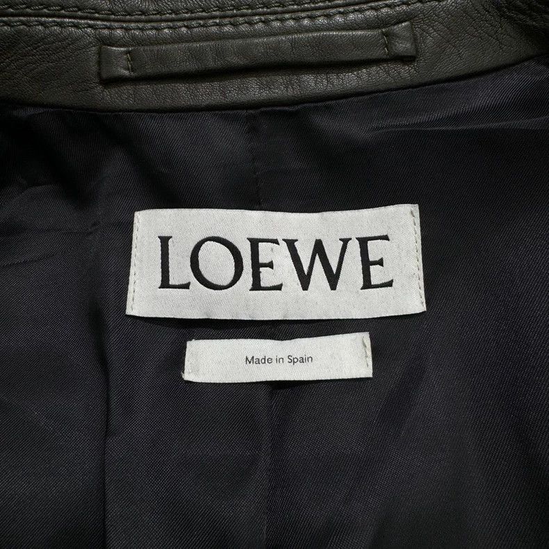 Loewe LOEWE Solid color zipper leather jacket Size US M / EU 48-50 / 2 - 3 Thumbnail