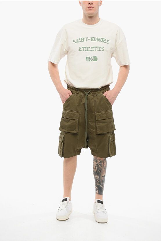 1989 STUDIO MILITARY GREEN CARGO SHORTS