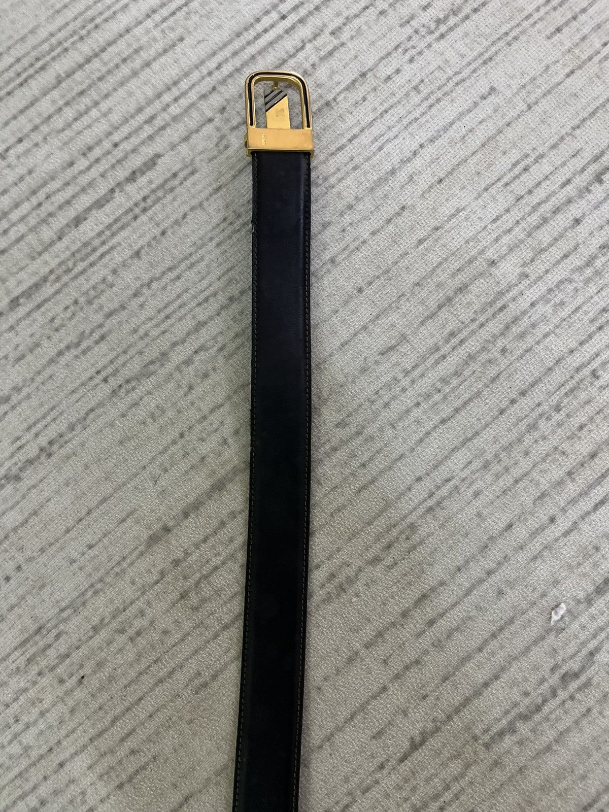 Celine Vintage 80s celine leather belt Size ONE SIZE - 4 Thumbnail