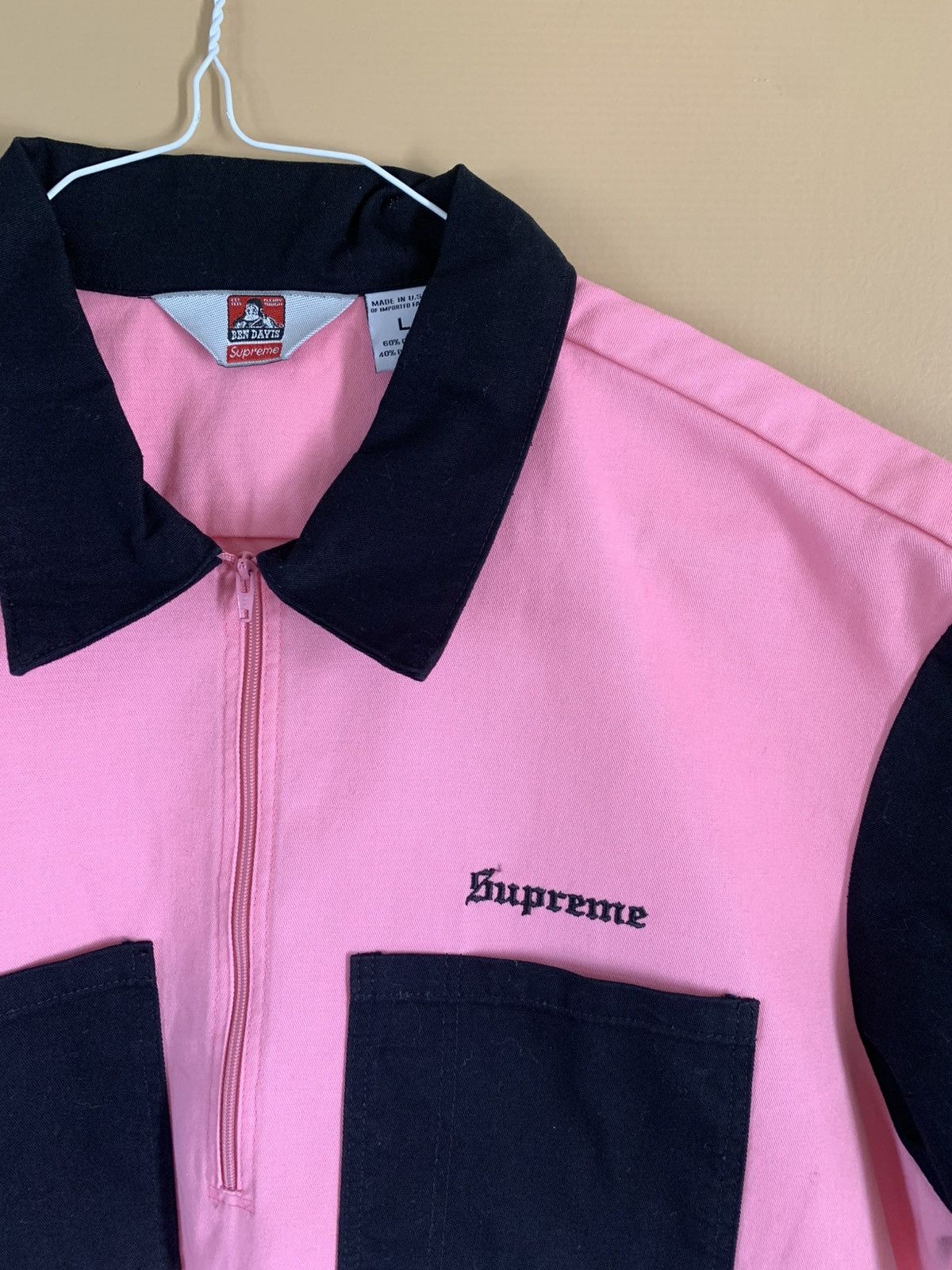Supreme Supreme Ben Davis Half Zip Work Shirt FW19 Polo Size US L / EU 52-54 / 3 - 3 Thumbnail
