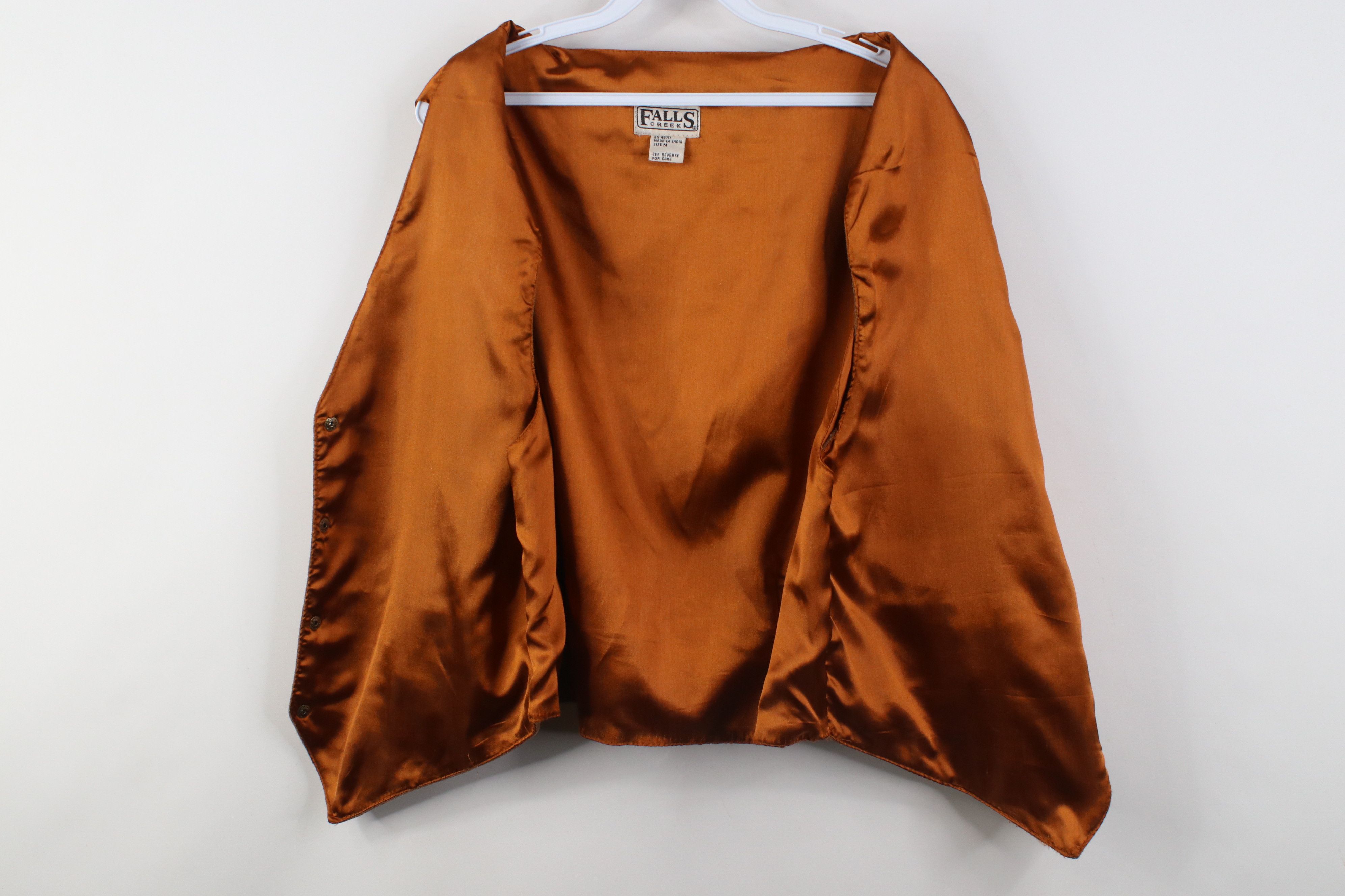 Vintage Vintage 90s Streetwear Back Suede Leather Vest Jacket Brown Size US M / EU 48-50 / 2 - 10 Thumbnail