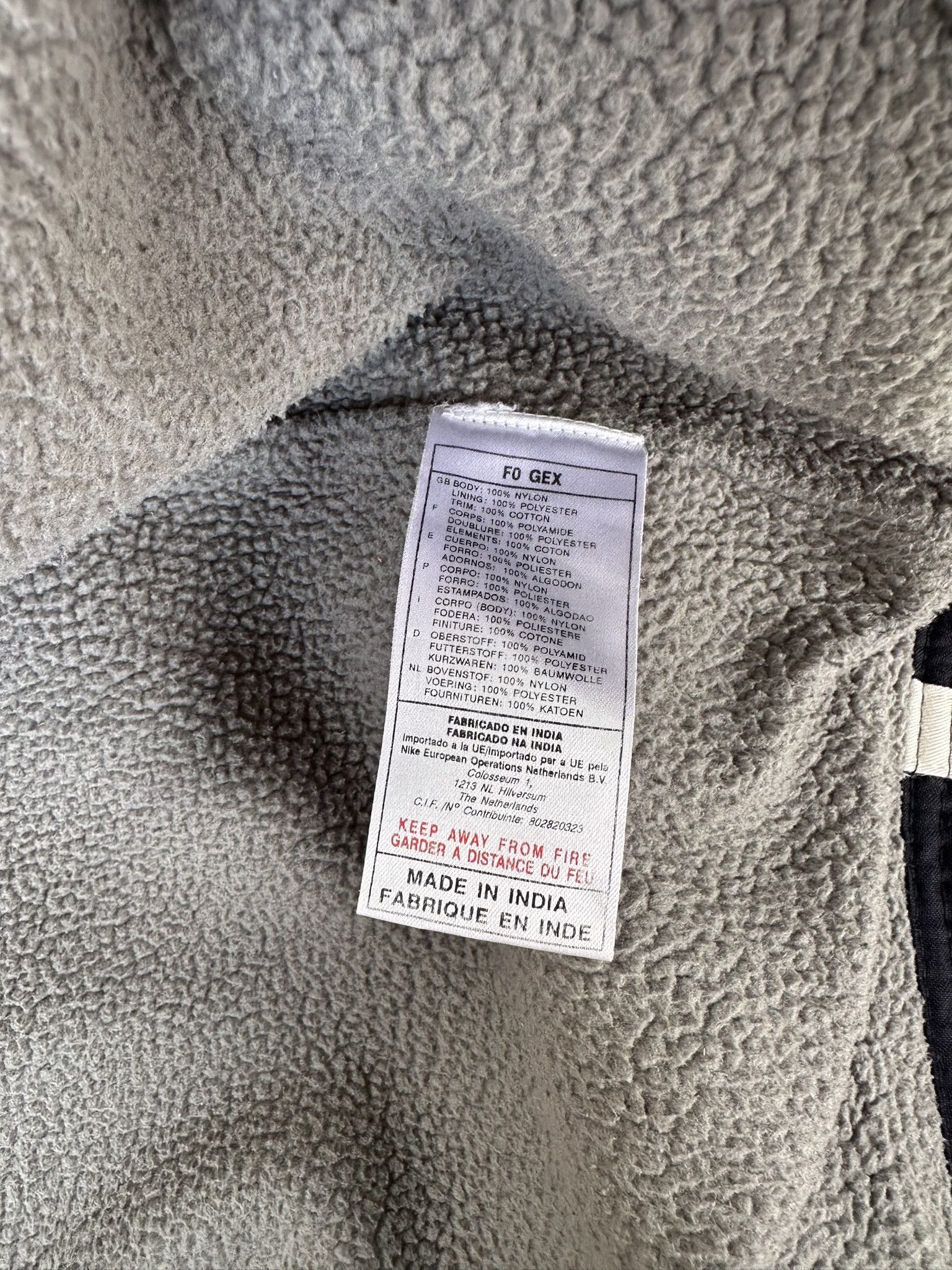 Nike × Vintage Vintage Nike windbreaker jacket fleece 90s y2k Size US L / EU 52-54 / 3 - 9 Thumbnail
