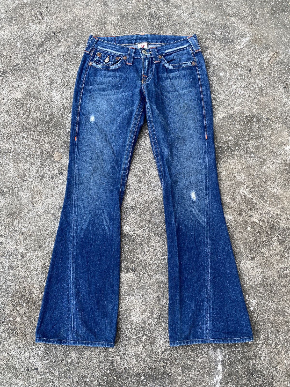 Japanese Brand × Le Grande Bleu (L.G.B.) × True Religion True Religion Flare Distressed Denim Size 26" / US 2 / IT 38 - 3 Thumbnail
