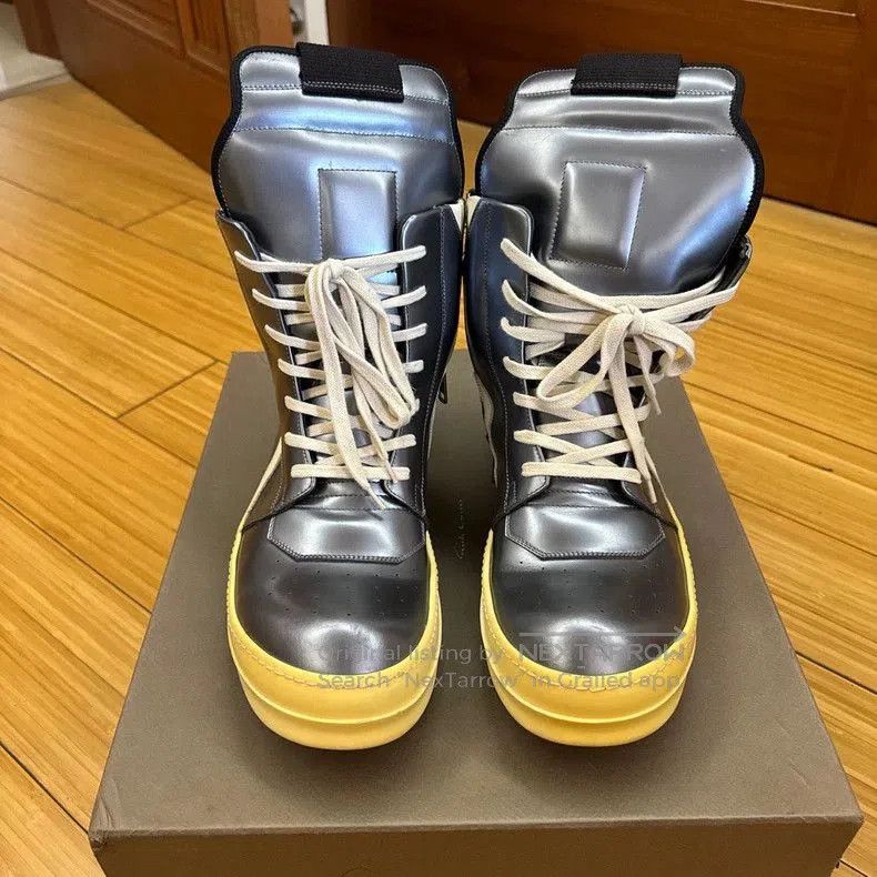 Rick Owens Rick Owens Silver High. Size US 10 / EU 43 - 2 Thumbnail