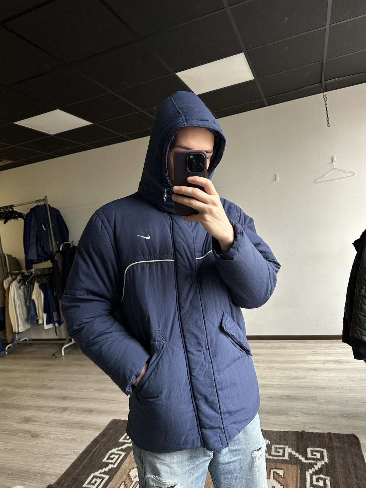 Nike down feather jacket clearance