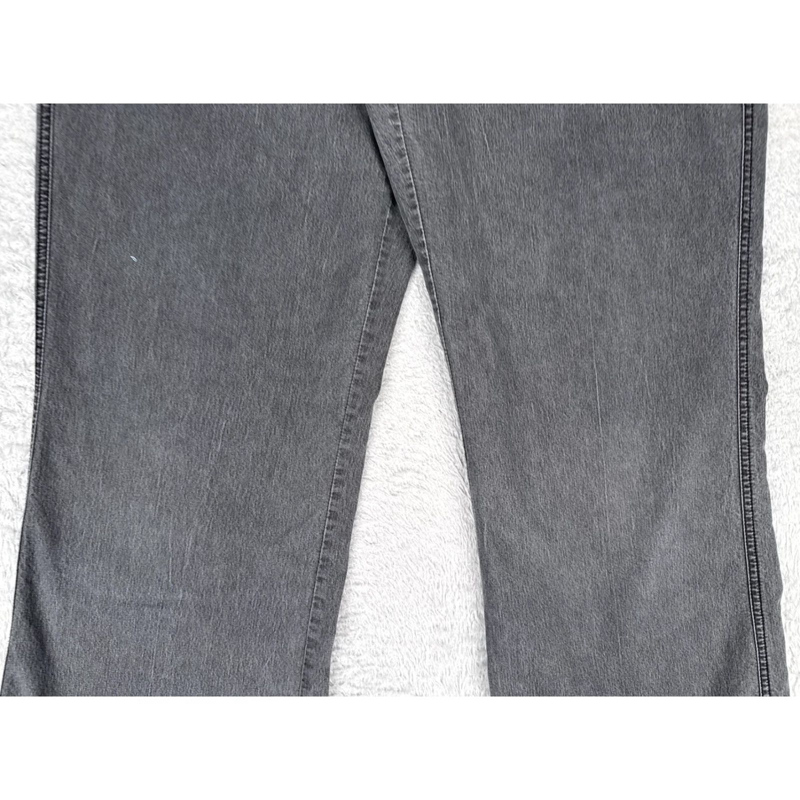 Vintage Khakis Womens Jeans 12 Gray Bootcut Wide Leg Mid Rise Cotton Blend 32x30 Khakis & Co Regular Size 34" / US 12 / IT 48 - 4 Thumbnail