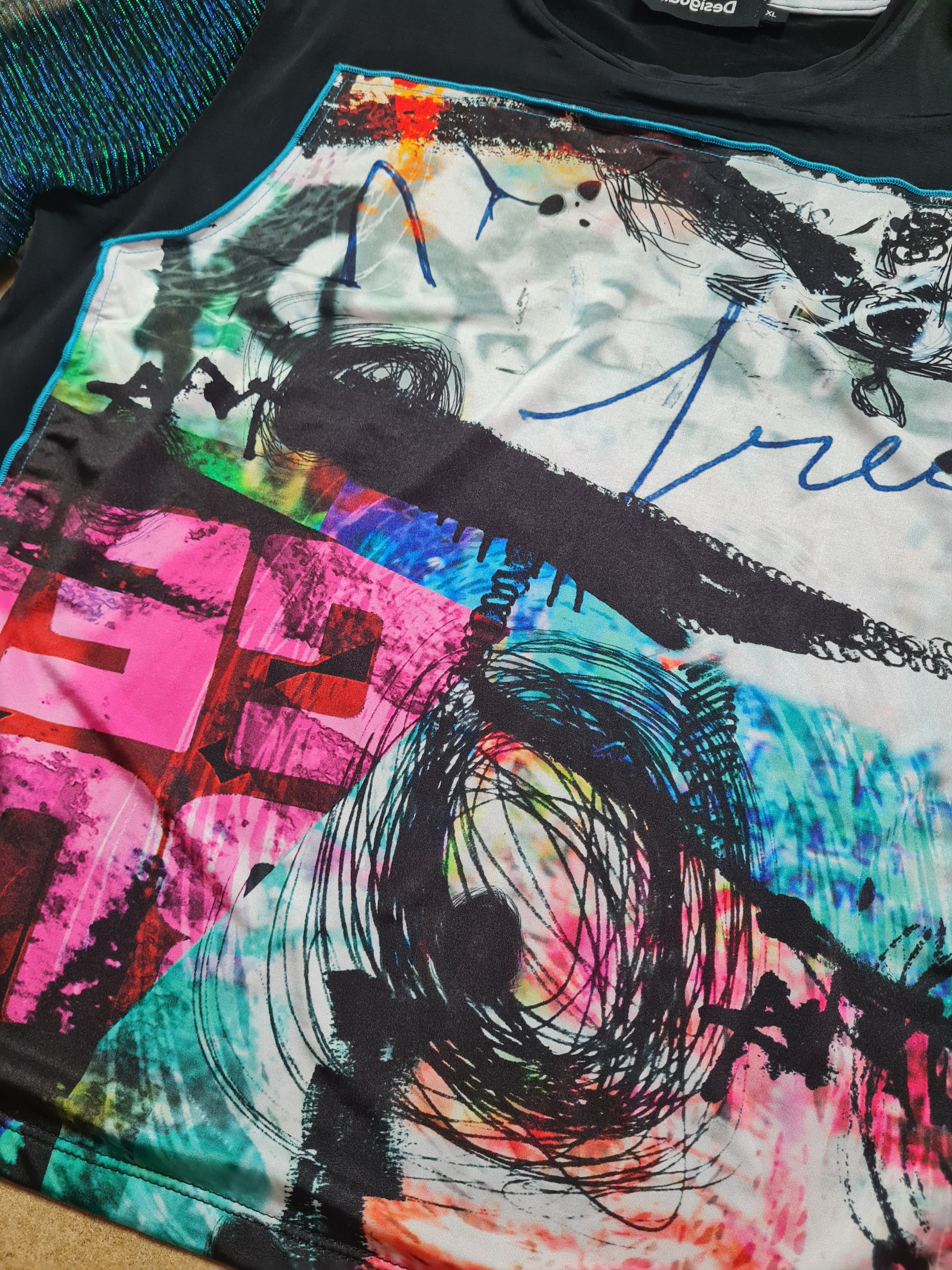 Desigual Womens Arty patchwork T-shirt Desigual Multicolor Size Xl Size XL / US 12-14 / IT 48-50 - 8 Thumbnail