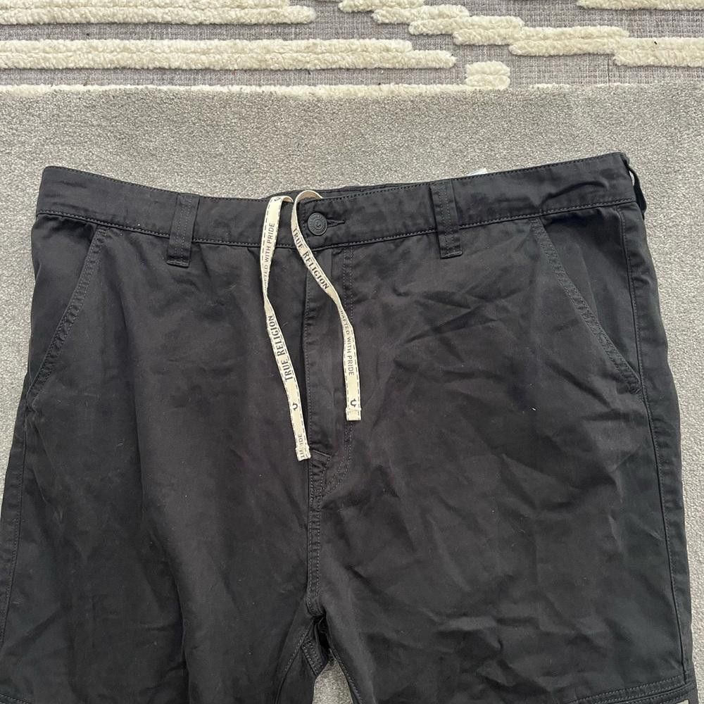 True Religion True Religion Marco Cargo Black Pants Men Sz 40 $199 Size US 40 / EU 56 - 5 Thumbnail