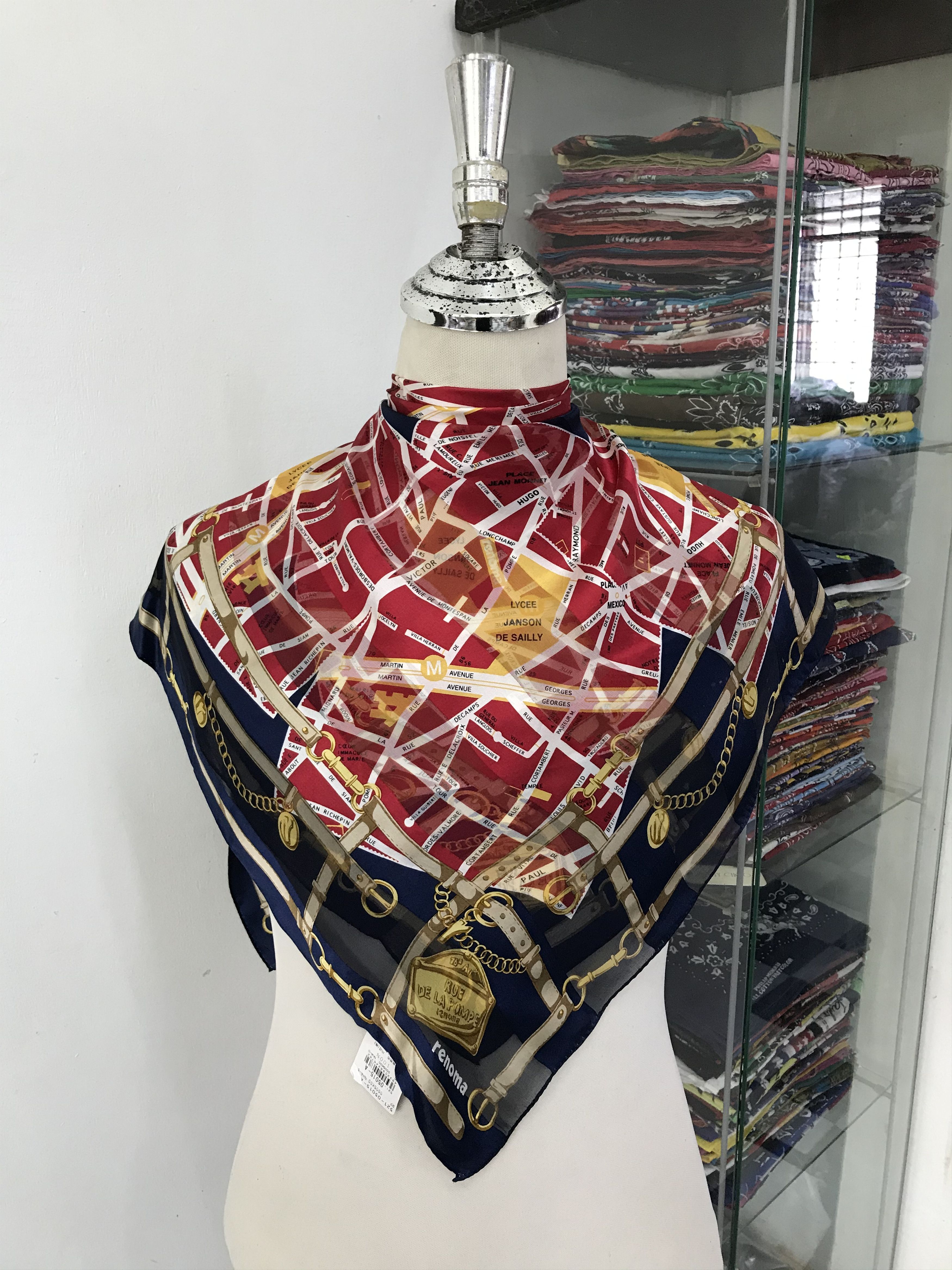 Renoma × Vintage Vintage Renoma Silk Scarf Size ONE SIZE - 1 Thumbnail