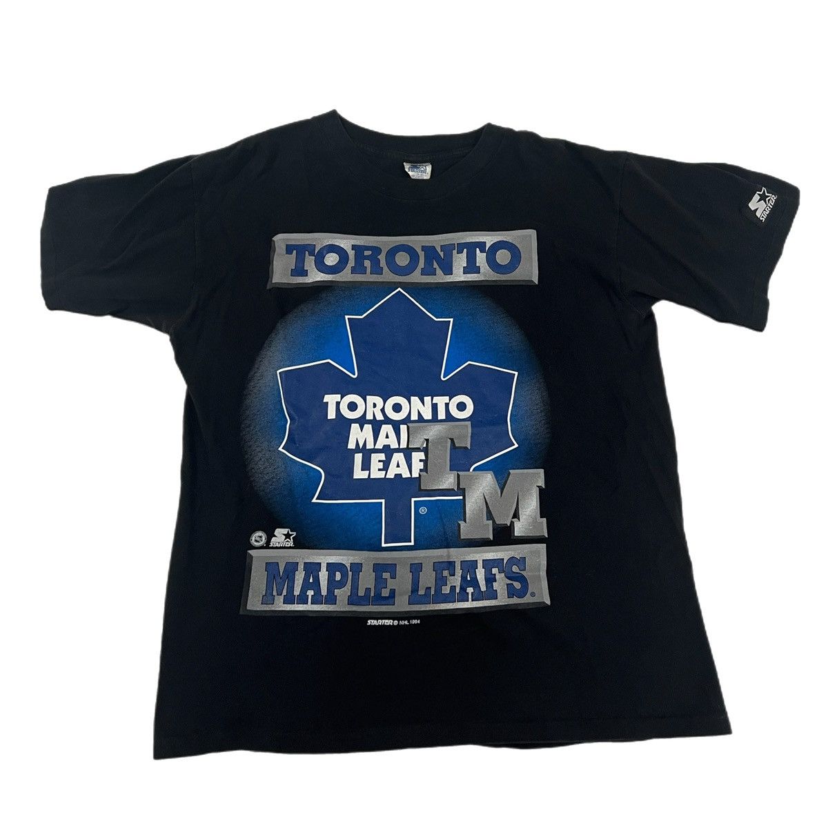 NHL × Starter × Vintage Vintage Starter Toronto Maple Leafs T-Shirt (1994) Size US S / EU 44-46 / 1 - 1 Thumbnail