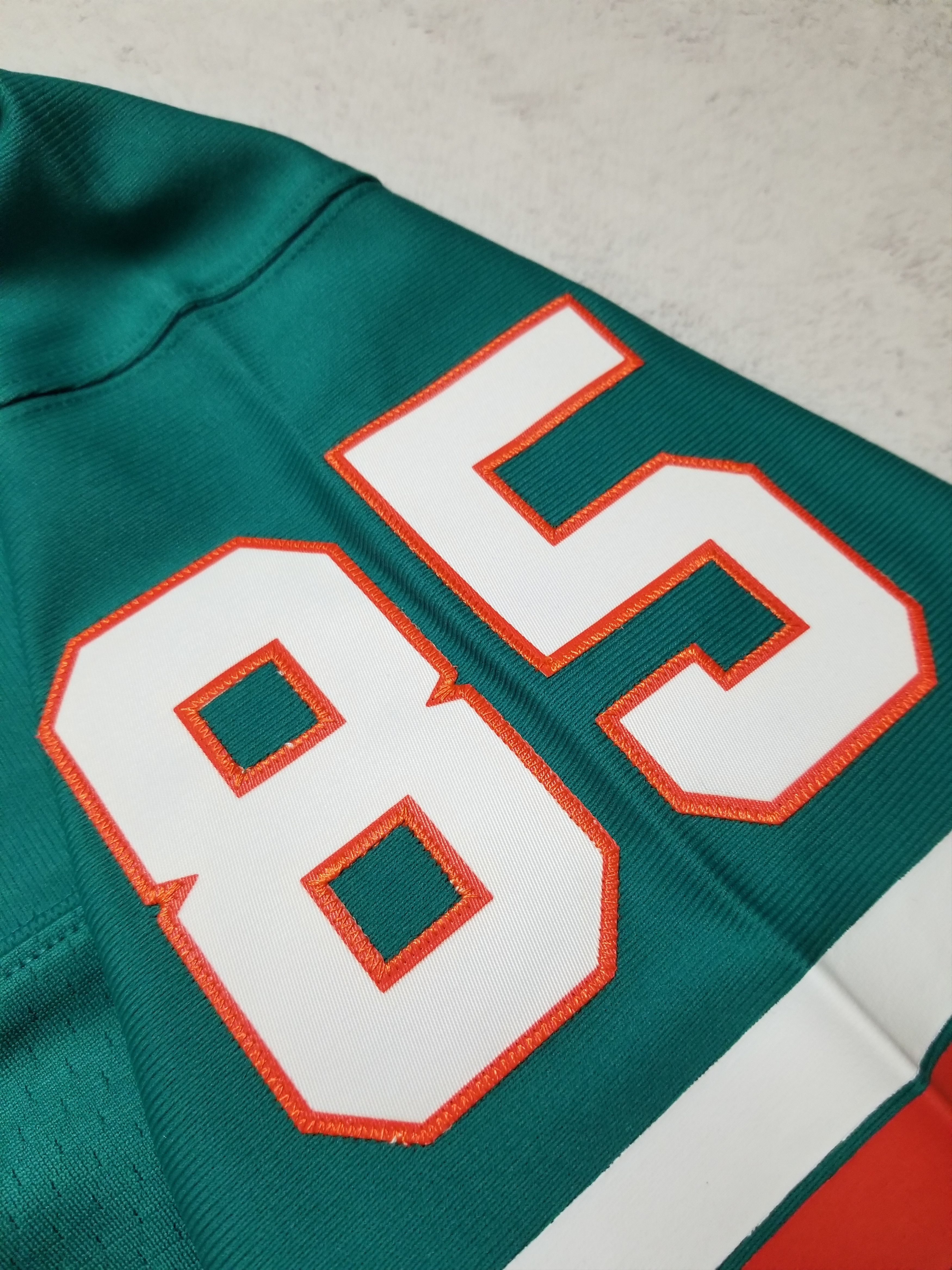 Mitchell & Ness Miami Dolphins Mark Duper #85 Aqua 1984 NFL Legacy Jersey Size US XL / EU 56 / 4 - 5 Thumbnail