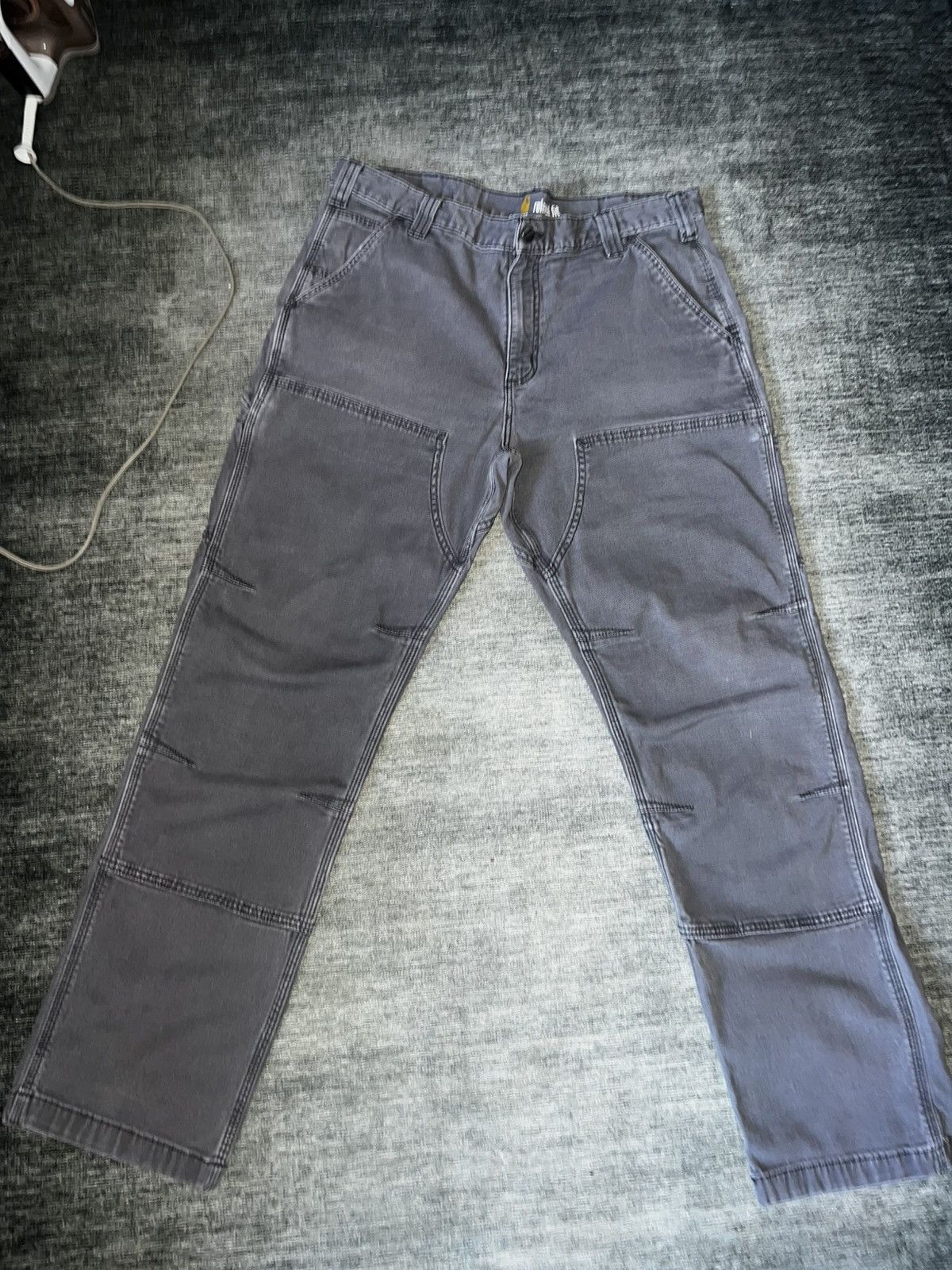 Carhartt MEN'S UTILITY DOUBLE-KNEE PANT RELAXED FIT - CANVAS Size US 36 / EU 52 - 1 Thumbnail